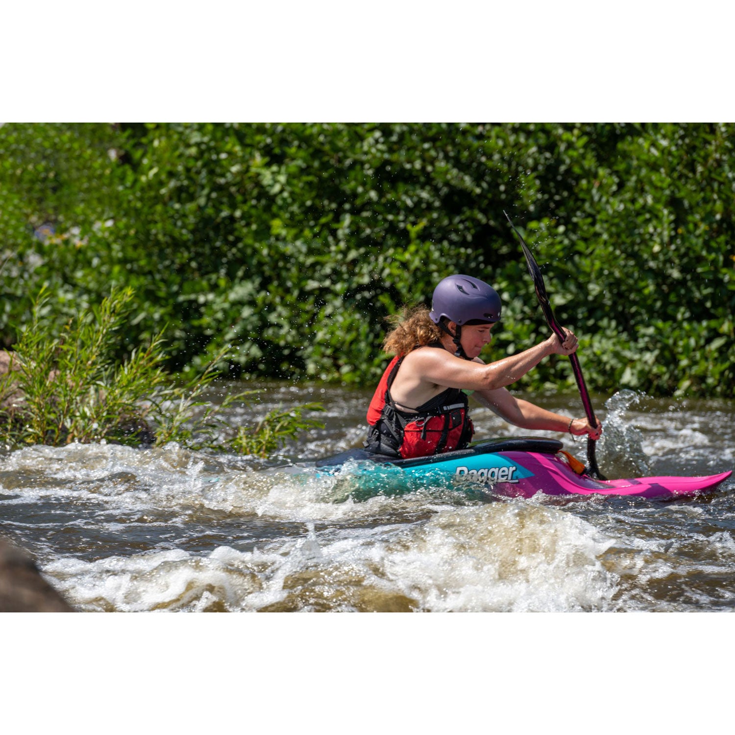 Aqua Bound Aerial Major Carbon Bent Shaft 1-Piece Kayak Paddle - Lightweight & Durable Kayaking Gear for Touring & Recreational Paddling
