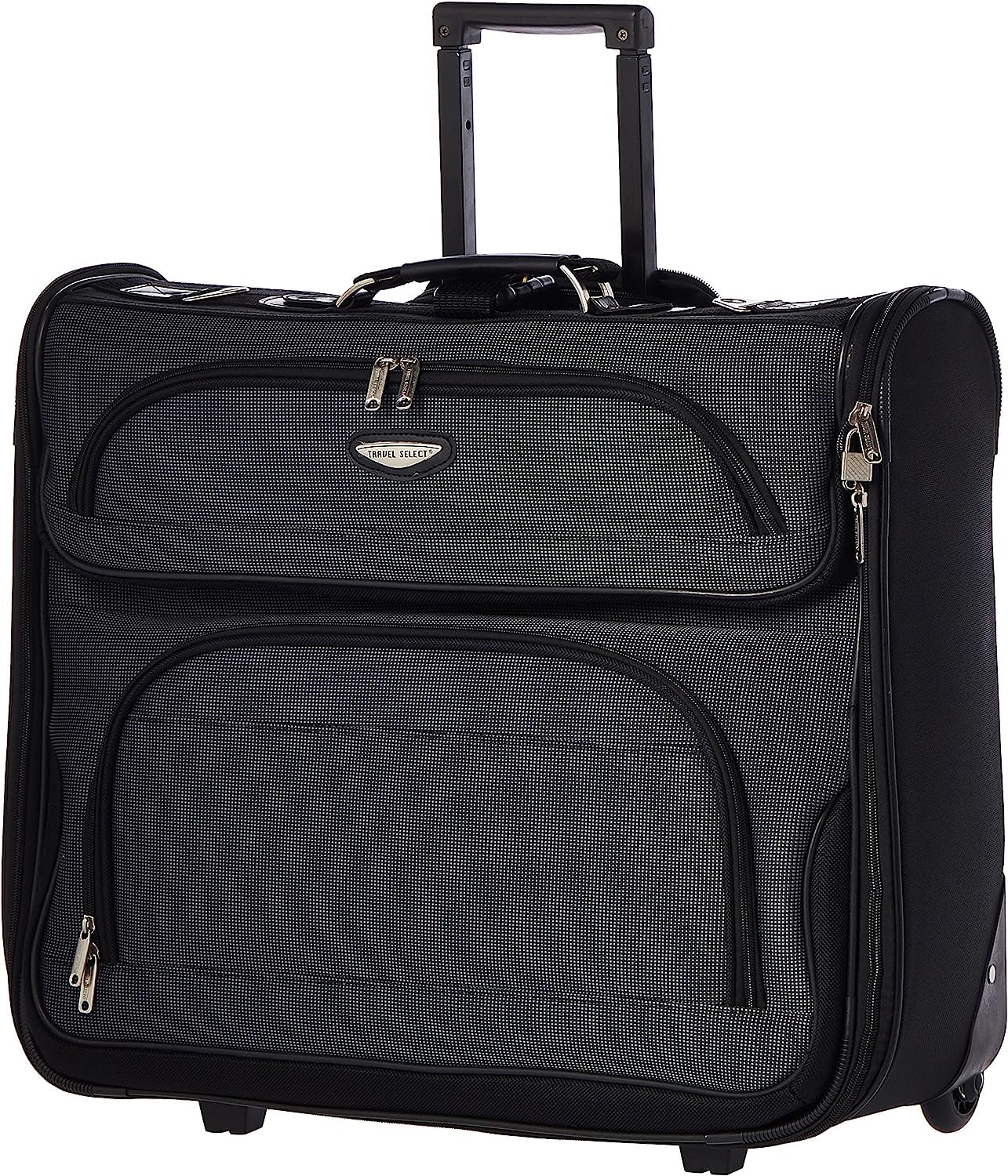 Travel Select Amsterdam Business Rolling Garment Bag - Gray Carry-On Luggage for Suits & Dresses | Perfect for Business Trips & Formal Events