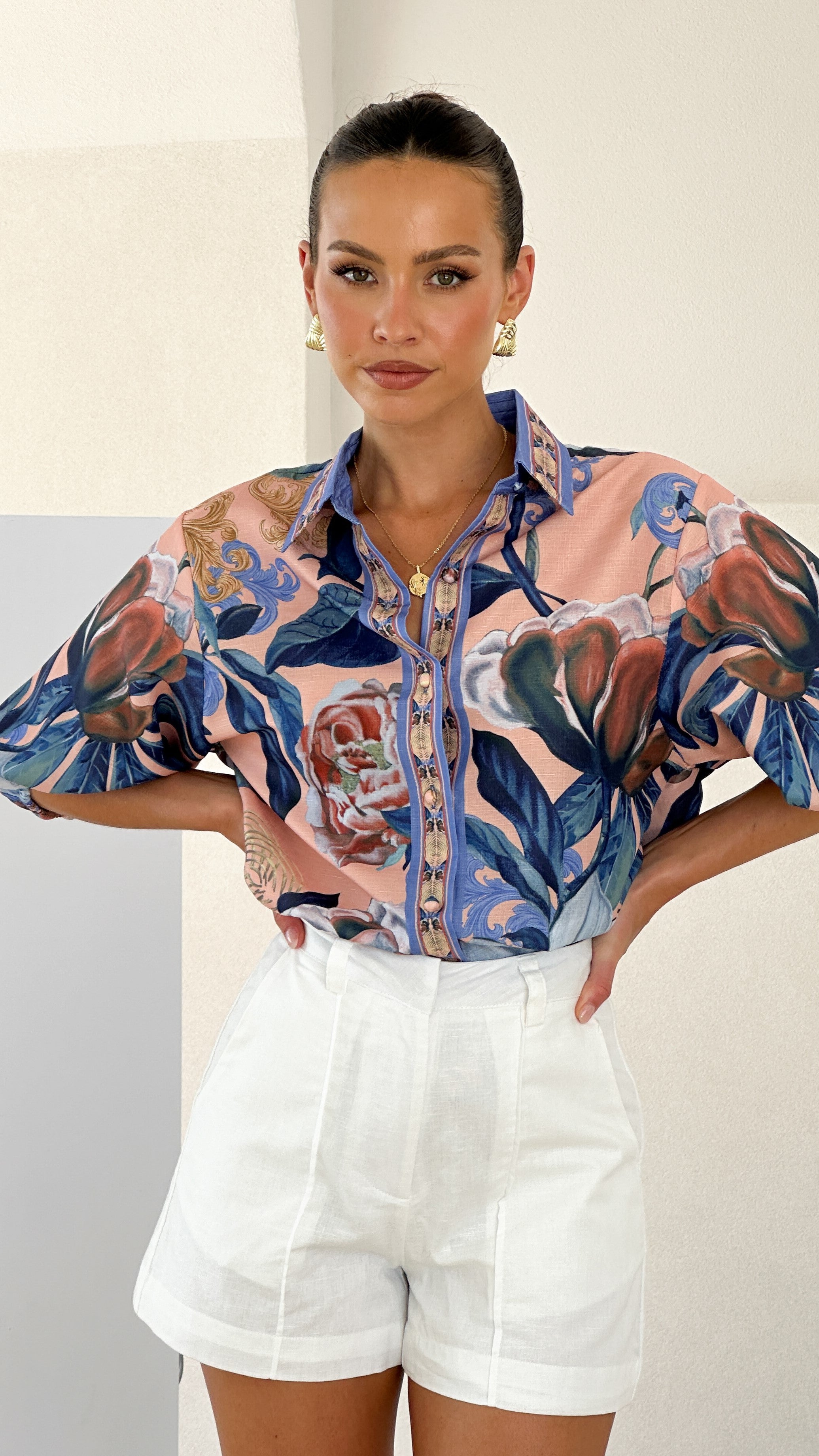 Charee Women's Rosa Top - Stylish & Comfortable Blouse for Casual Wear, Office & Date Night