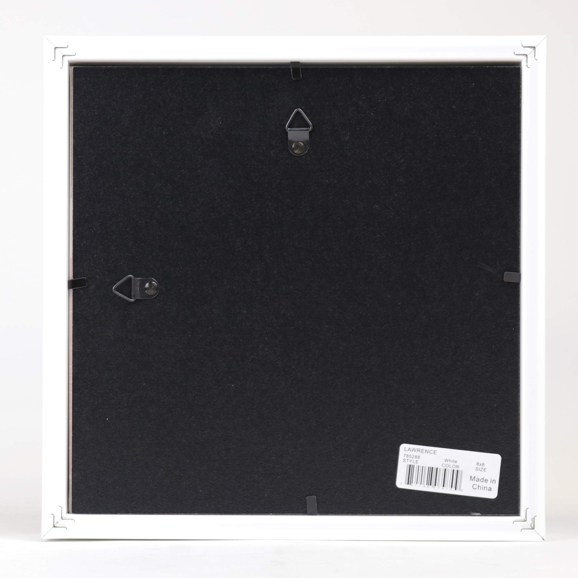 Lawrence Frames 785288 8x8 Inch White Shadow Box Frame - Perfect for Displaying Memorabilia, Photos, and Collectibles in Home Decor or Office