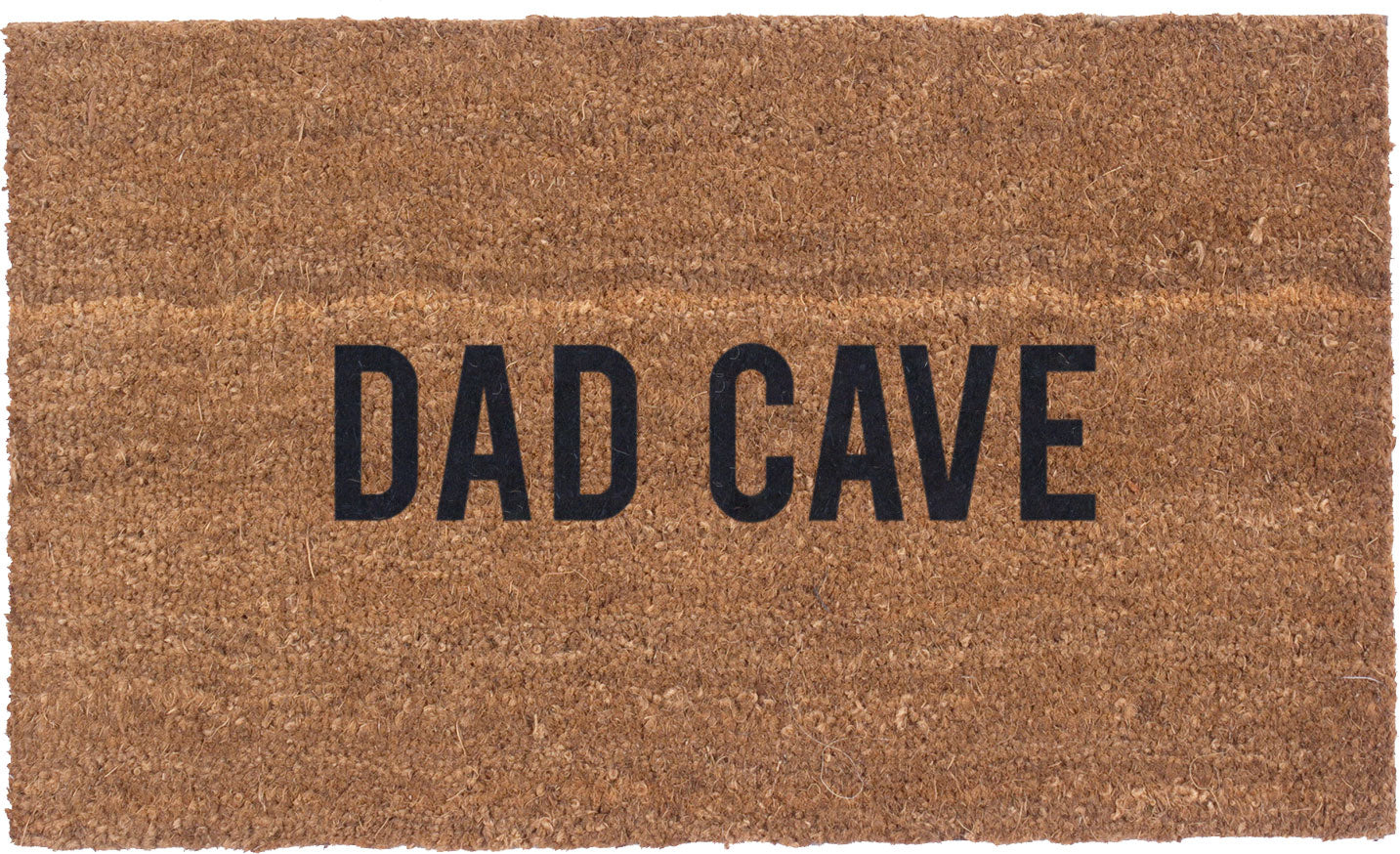 Premium Dad Cave Vinyl Backed Coco Mat - Durable & Stylish Doormat for Man Cave, Garage, or Home Entrance - Perfect for Indoor/Outdoor Use
