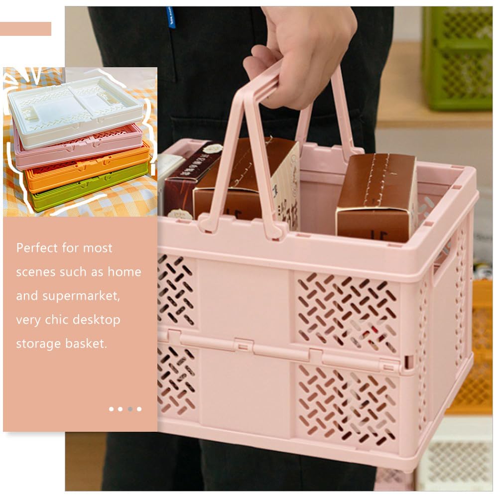Zerodeko Plastic Storage Basket - Easter Egg Holder, Picnic Basket, Bread Basket, Shopping Basket, Gardening Basket, Pantry Organizer, Moving Box, Planter Basket, Small Items Organizer - Perfect for Home, Outdoor & Party Use