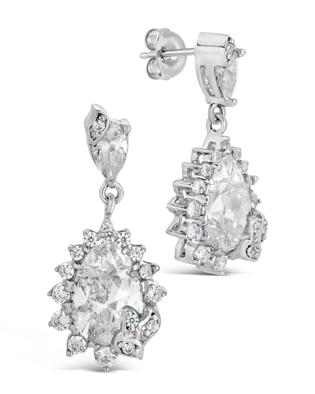 Sienna CZ Statement Stud Earrings for Women - Sparkling Cubic Zirconia Fashion Jewelry - Perfect for Parties, Weddings & Everyday Wear
