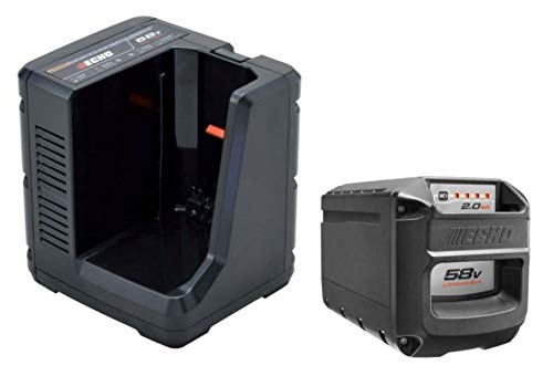 Echo CBP-58V2AH 58V 2.0Ah Lithium-Ion Battery & CBC-58V Fast Charger Combo Pack - Power Tools, Lawn Mowers, Outdoor Equipment Charging Solution