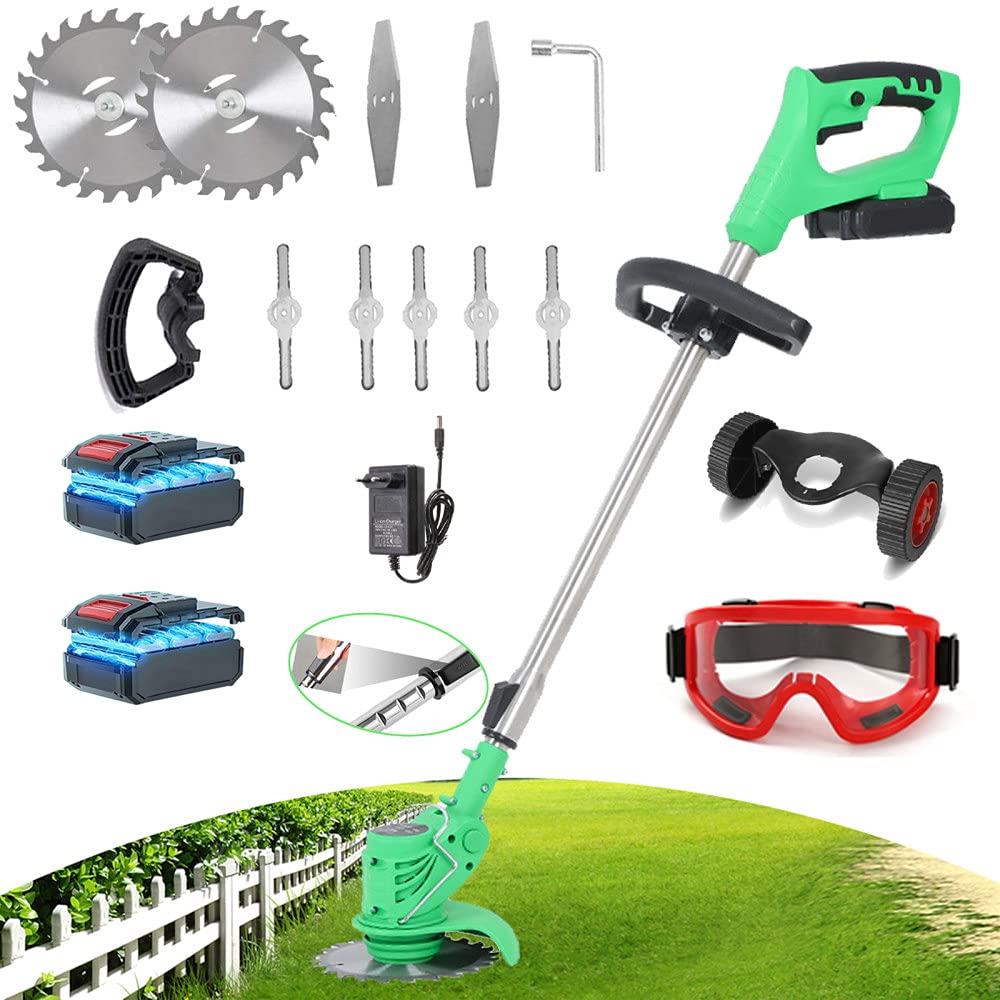 24V Cordless String Trimmer - Lightweight 3-in-1 Battery Powered Lawn Edger & Weed Trimmer for Trees, Flower Beds & Yard Maintenance | Perfect for Landscaping, Garden Care & Home Lawn Trimming