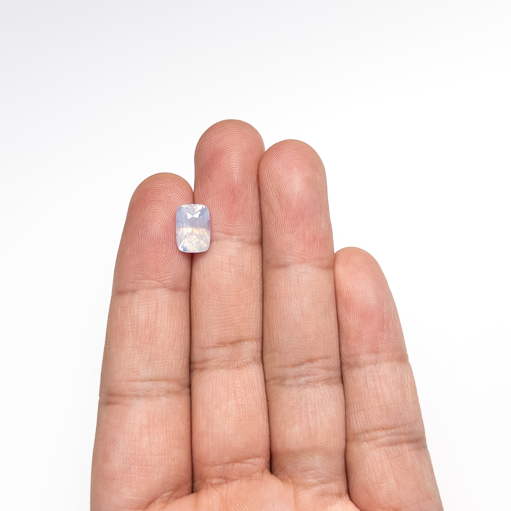 4.14ct Cushion Cut Blue Sapphire Gemstone - 9.99x7.09x6.28mm Natural Loose Diamond Alternative for Engagement Rings & Jewelry Making