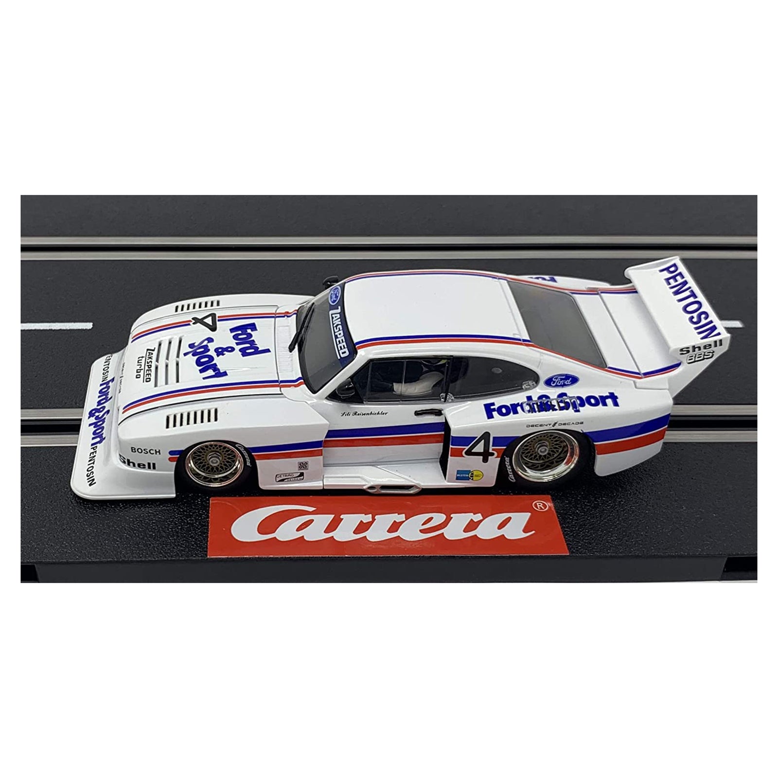 Ford Capri Zakspeed Turbo Electric Slot Car - Carrera Evolution 1:32 Scale RC Racing Set for Kids & Adults - Perfect for Home Tracks & Competitive Racing