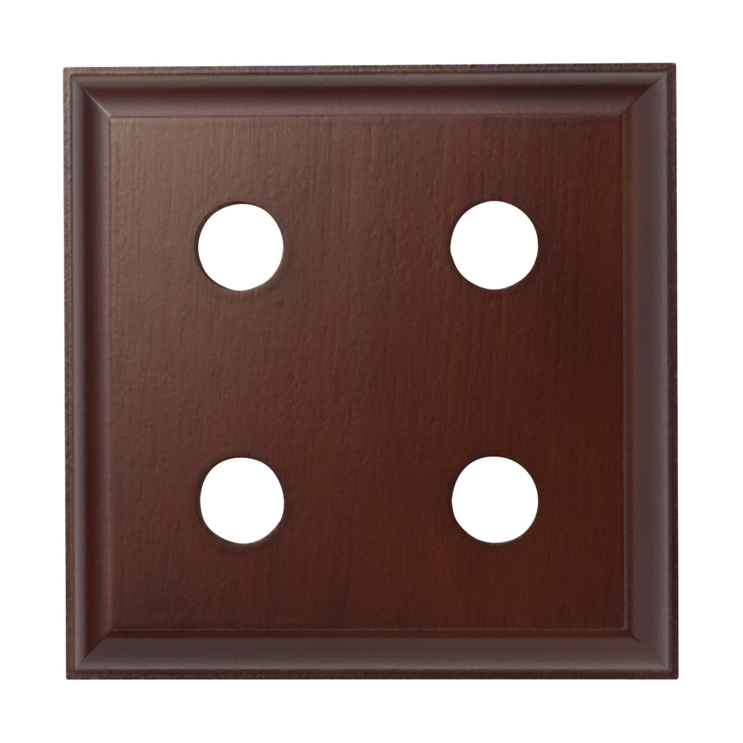 5435 Traditional Quad Cedar Switch Socket Block - 6.1