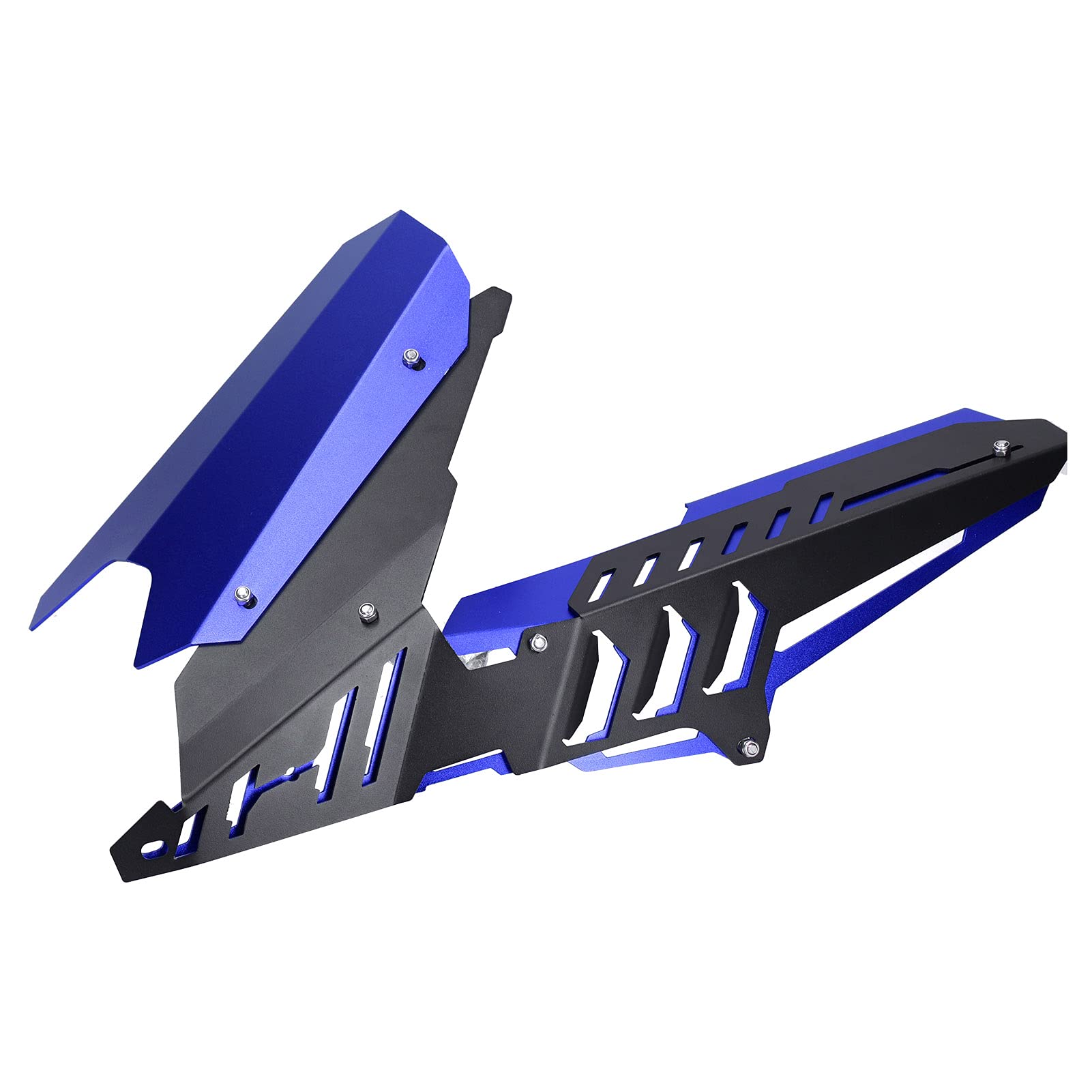 Acouto CNC Aluminum Alloy Motorcycle Chain Guard Cover for Yamaha YZF-R25/YZF-R3/MT-25/MT-03 - Rear Wheel Mudguard & Chain Protection Kit (Blue) - Perfect for Off-Road Riding & Daily Commuting