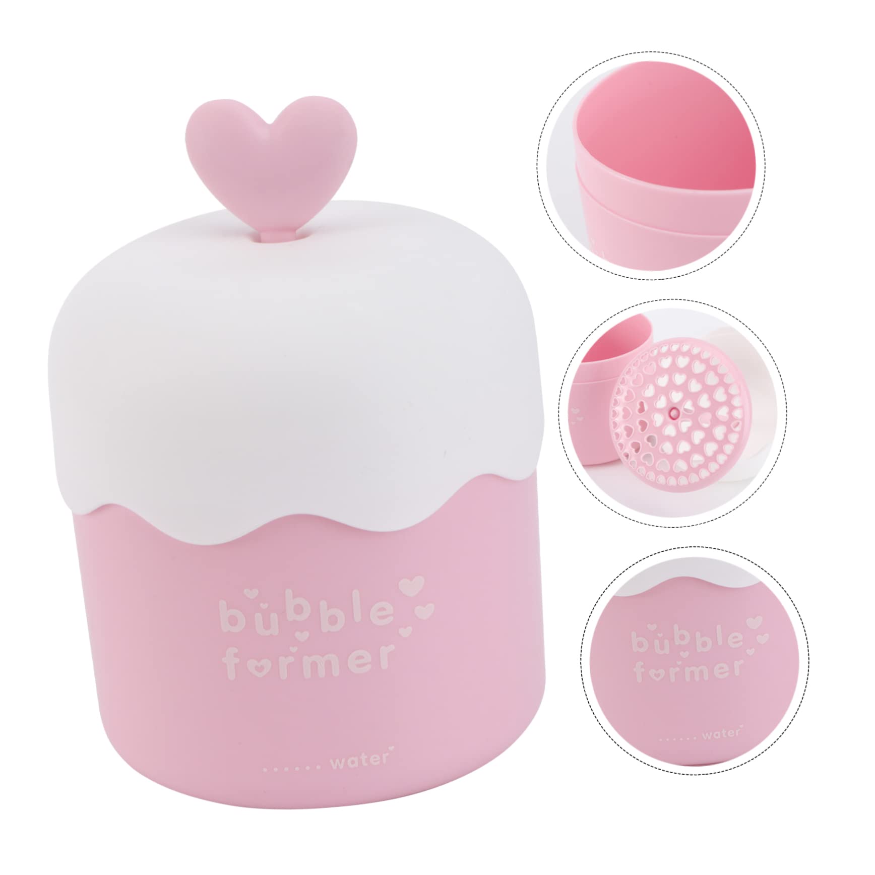 Pink Foam Shampoo Bottle - Mini Foamer for Face & Hair Care, Travel-Friendly