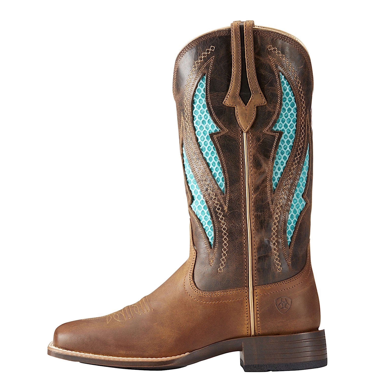 Ariat Women's VentTek Ultra Western Boot - Distressed Brown Leather Cowboy Boots for Riding, Hiking & Outdoor Adventures