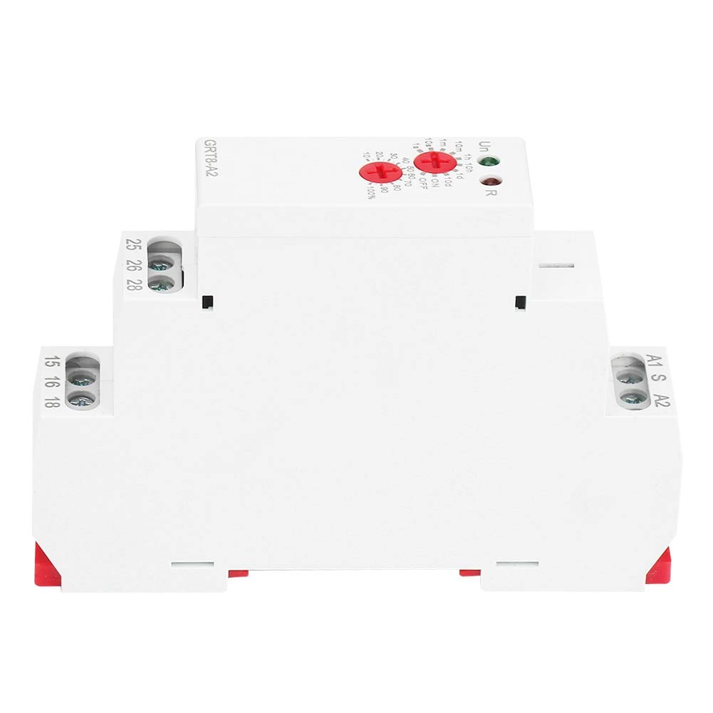 GRT8 DIN Rail Timer Relay - AC/DC 12V-240V, Single Function Industrial Timer for Automation Control | Perfect for HVAC Systems, Motor Controls & Industrial Machinery