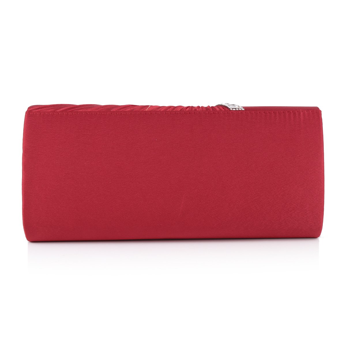 Elegant Rhinestone Women's Evening Clutch Bag - Red Damara Handbag for Parties, Weddings & Special Occasions