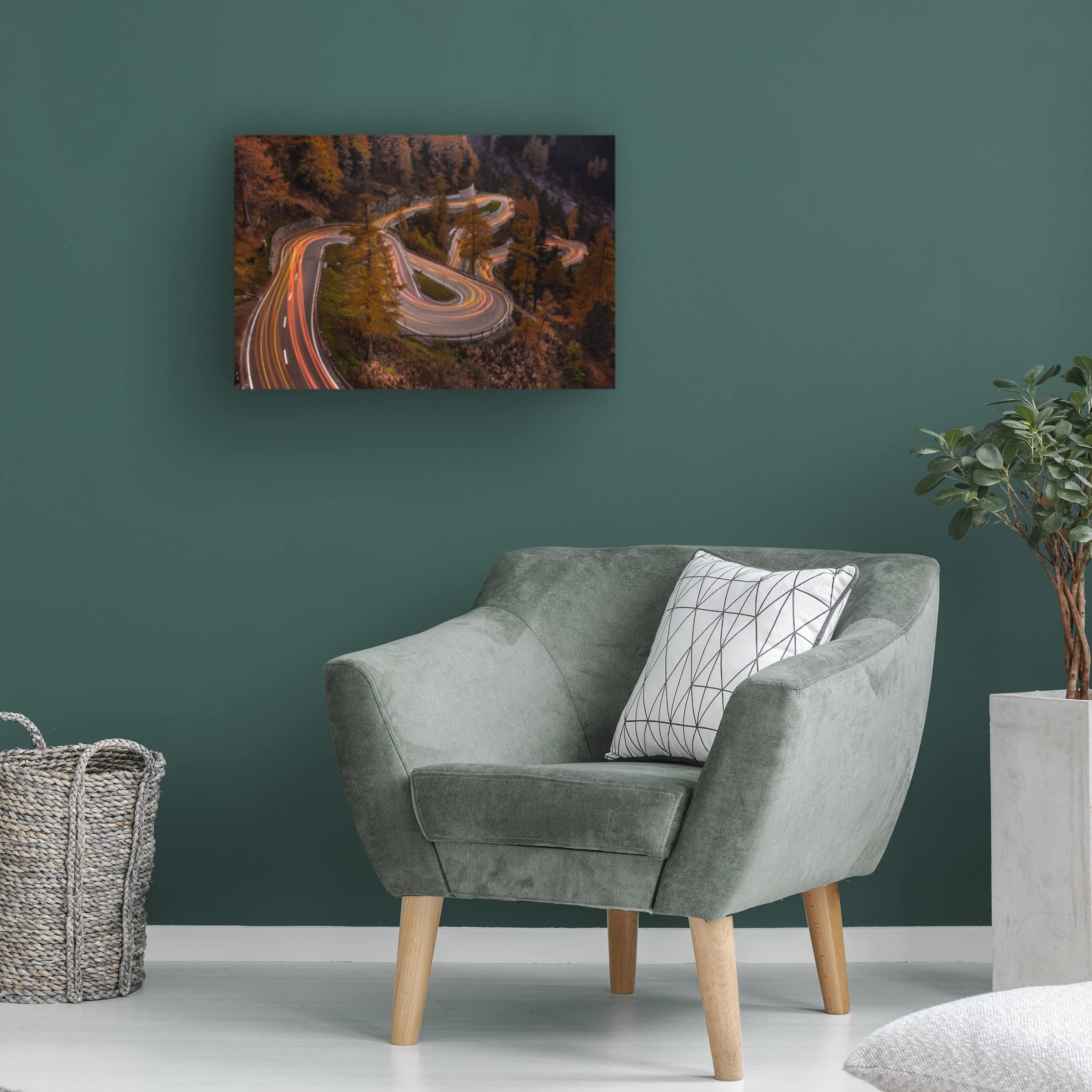 Trademark Fine Art 'Unwinding' Canvas Wall Art by Andreas Agazzi - Modern Abstract Painting for Living Room, Bedroom & Office Decor