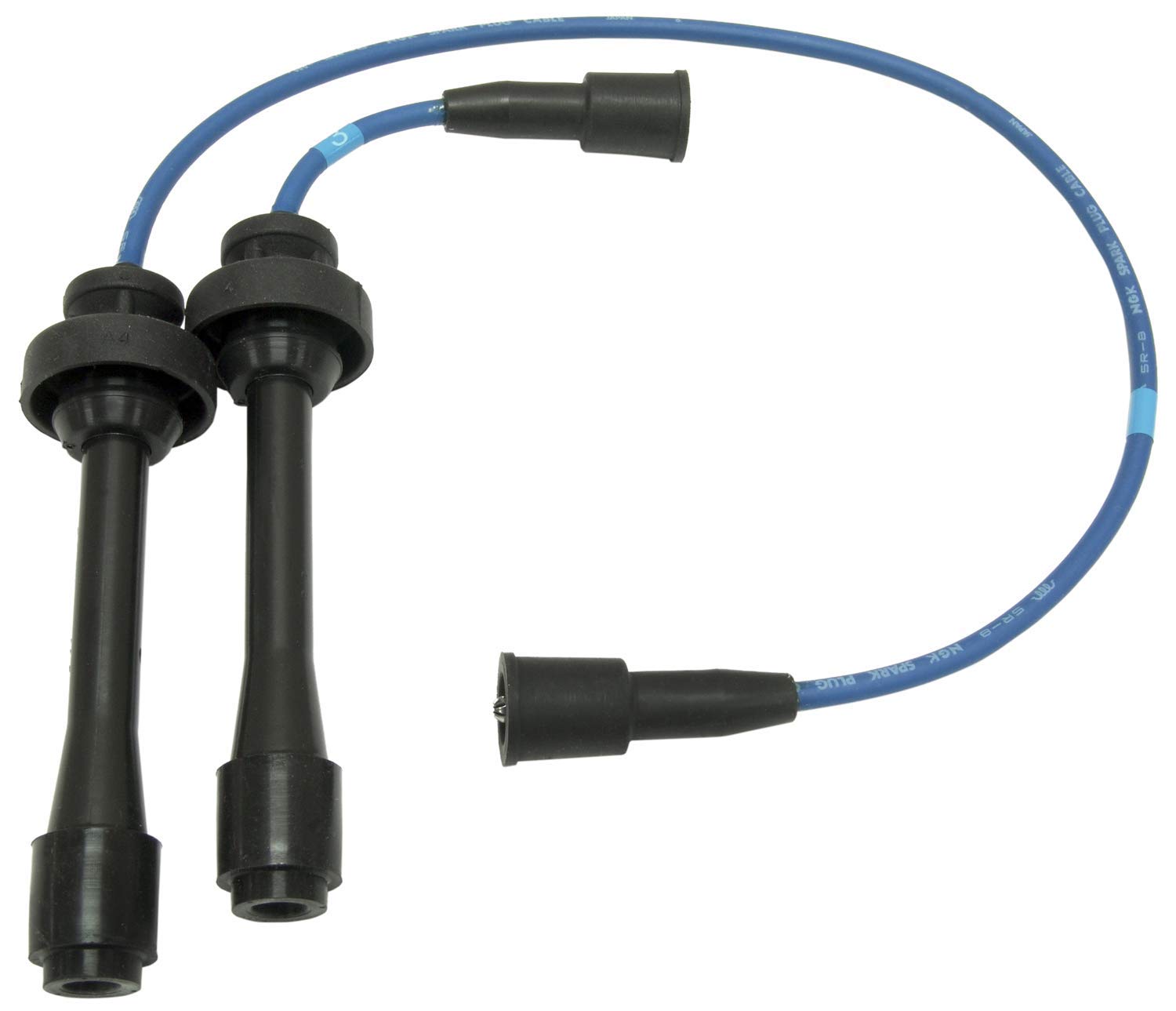 NGK (5659) RC-ZE76 High Performance Spark Plug Wire Set - Blue & Black - Compatible with Honda, Acura - Perfect for Engine Tuning & Automotive Upgrades