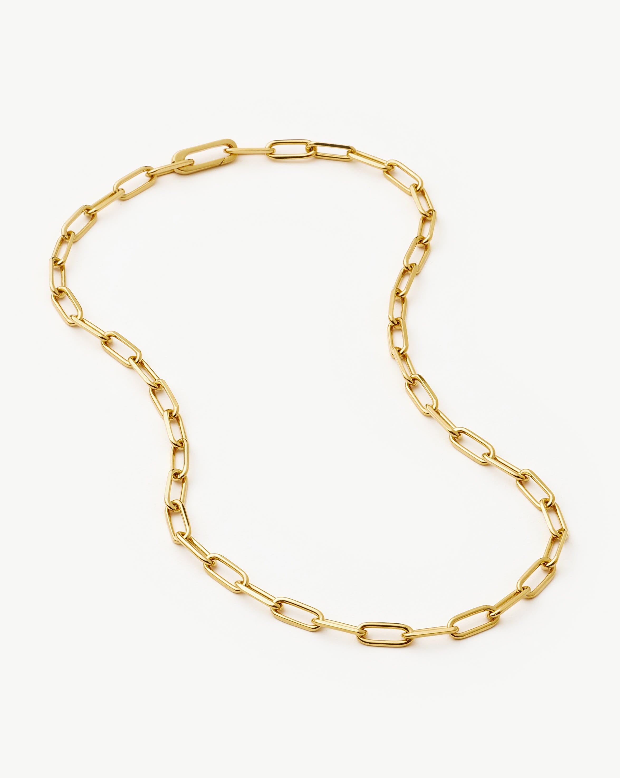 Classic Paperclip Chain Necklace - 18k Gold Plated Elegant Jewelry for Women | Perfect for Everyday Wear, Office & Special Occasions