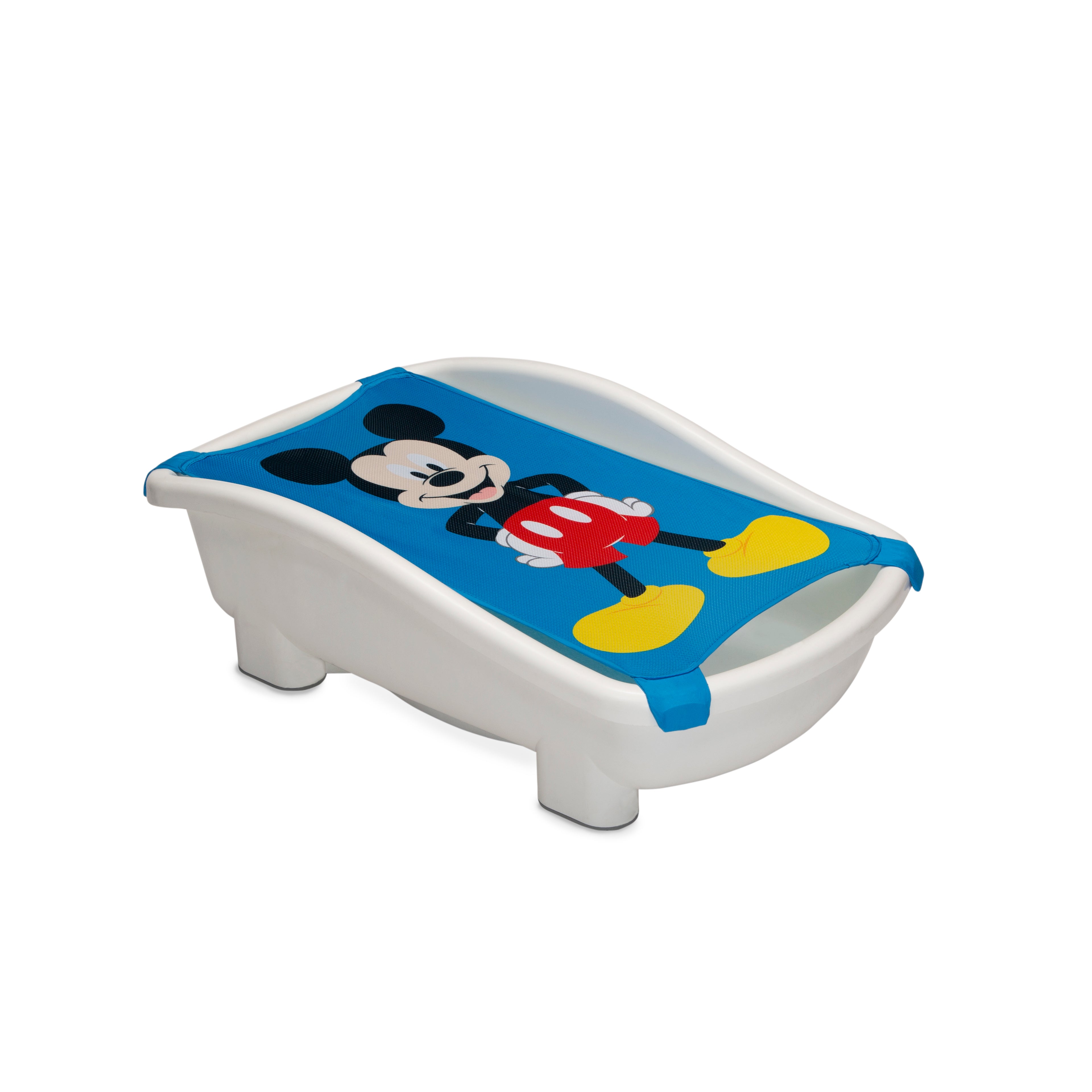 Disney Mickey Mouse 3-in-1 Baby Bathtub with Sling & Bubble Blower - Newborn to Toddler Bath Tub for Safe & Fun Bath Time - Perfect for Infants, Newborns & Kids Bathing at Home