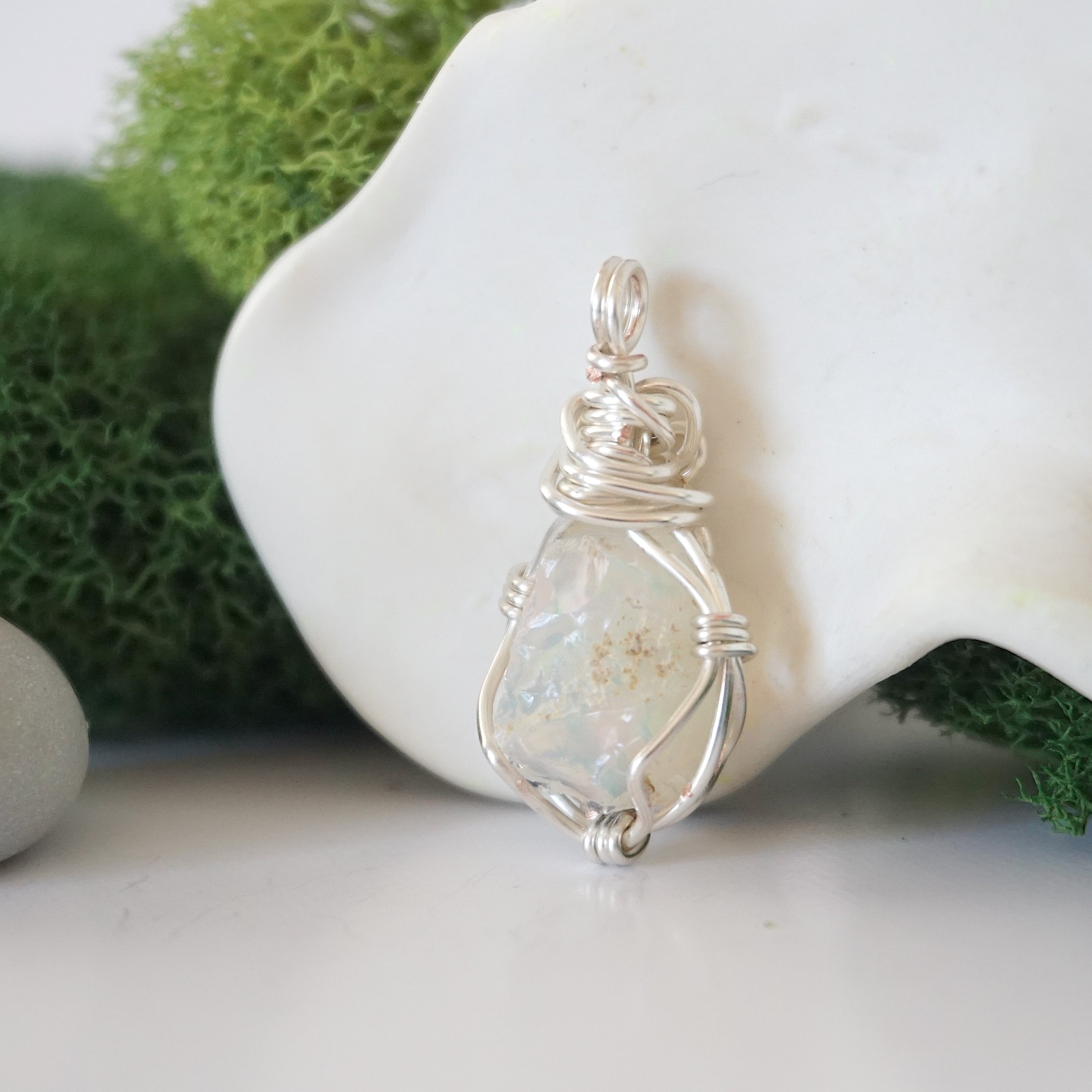Opal Crystal Birthstone Necklace - Elegant & Personalized Jewelry Gift for Women, Mothers, Daughters | Perfect for Birthdays, Anniversaries, Valentine's Day