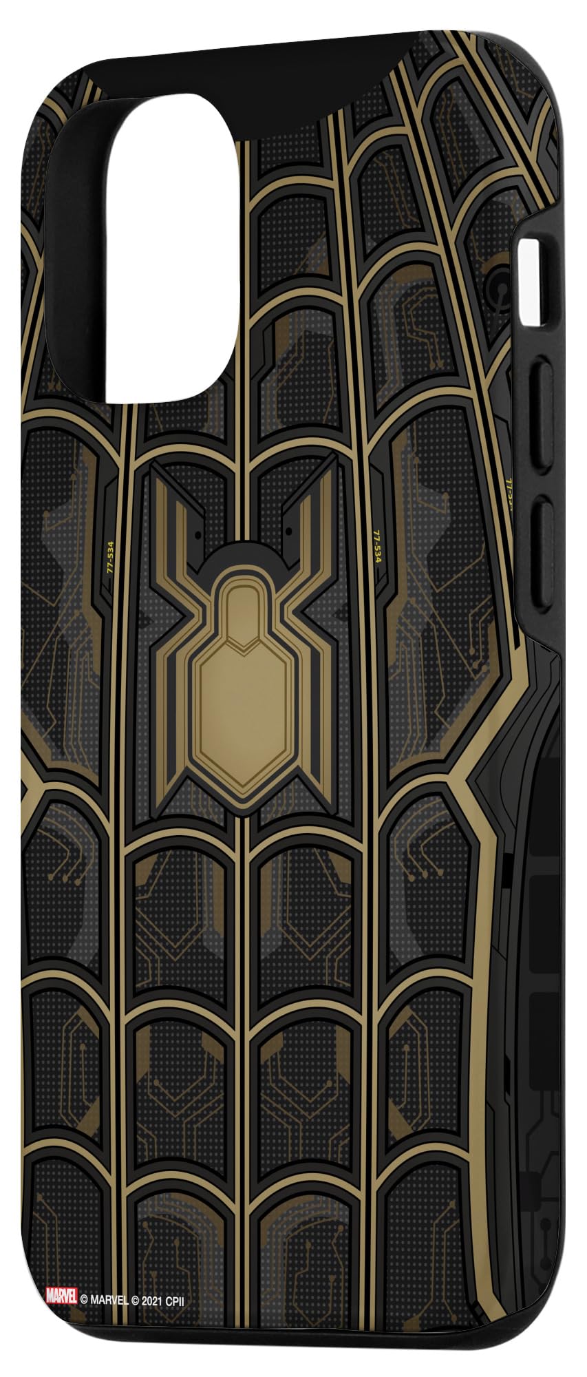 iPhone 12/12 Pro Marvel Spider-Man No Way Home Black & Gold Phone Case - Premium Protective Cover for Daily Use, Work & Travel