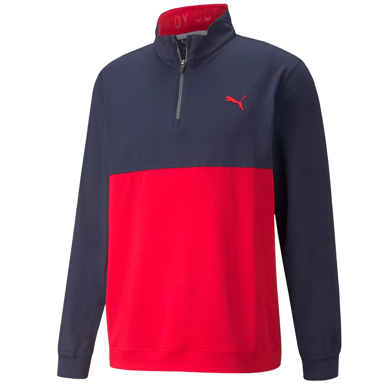 PUMA GOLF Men's Gamer Colorblock 1/4 Zip Pullover - Lightweight Performance Golf Shirt for Men - Perfect for Golfing, Casual Wear & Outdoor Activities