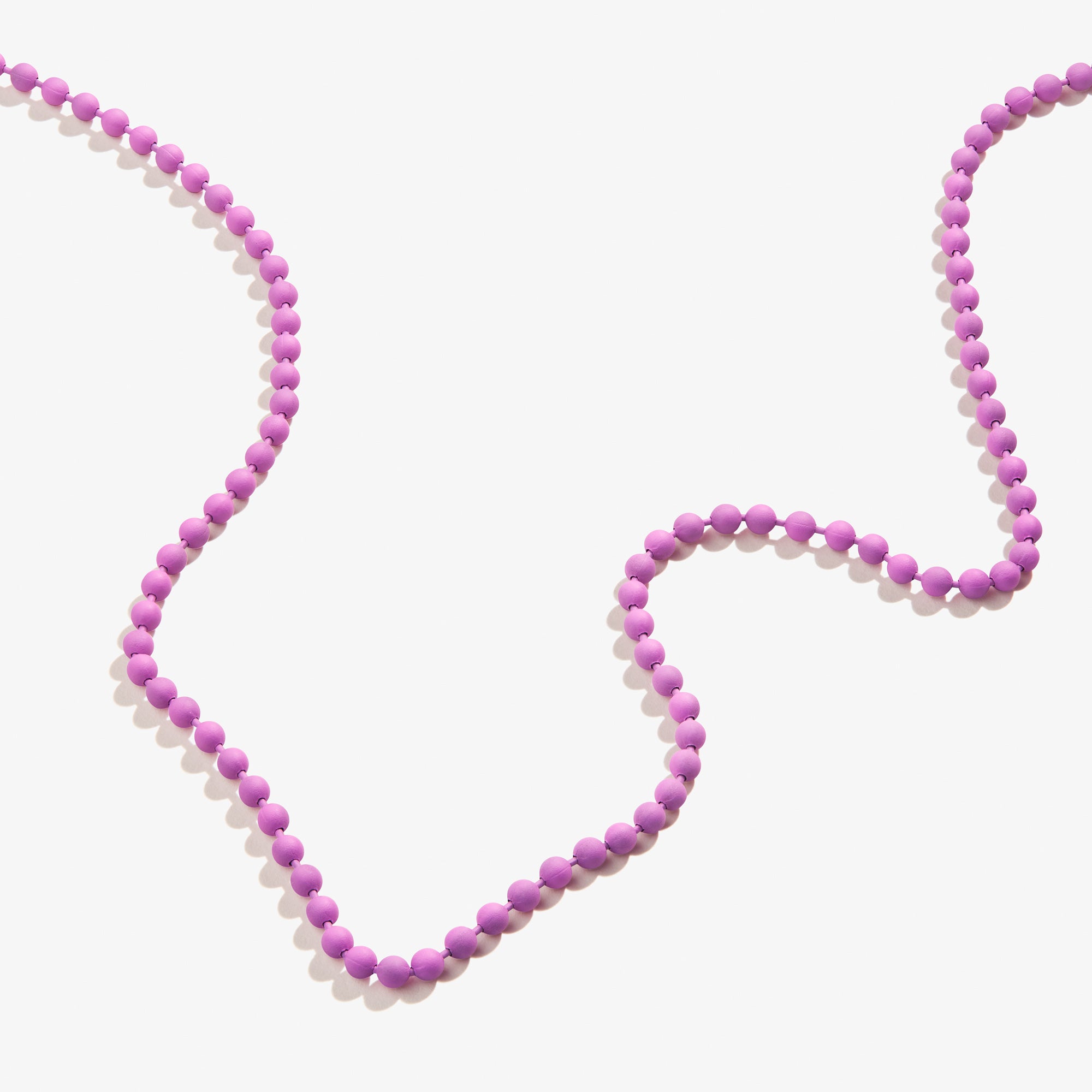 Elegant Purple Ball Chain Necklace for Women - Trendy Layering Jewelry for Casual & Formal Outfits
