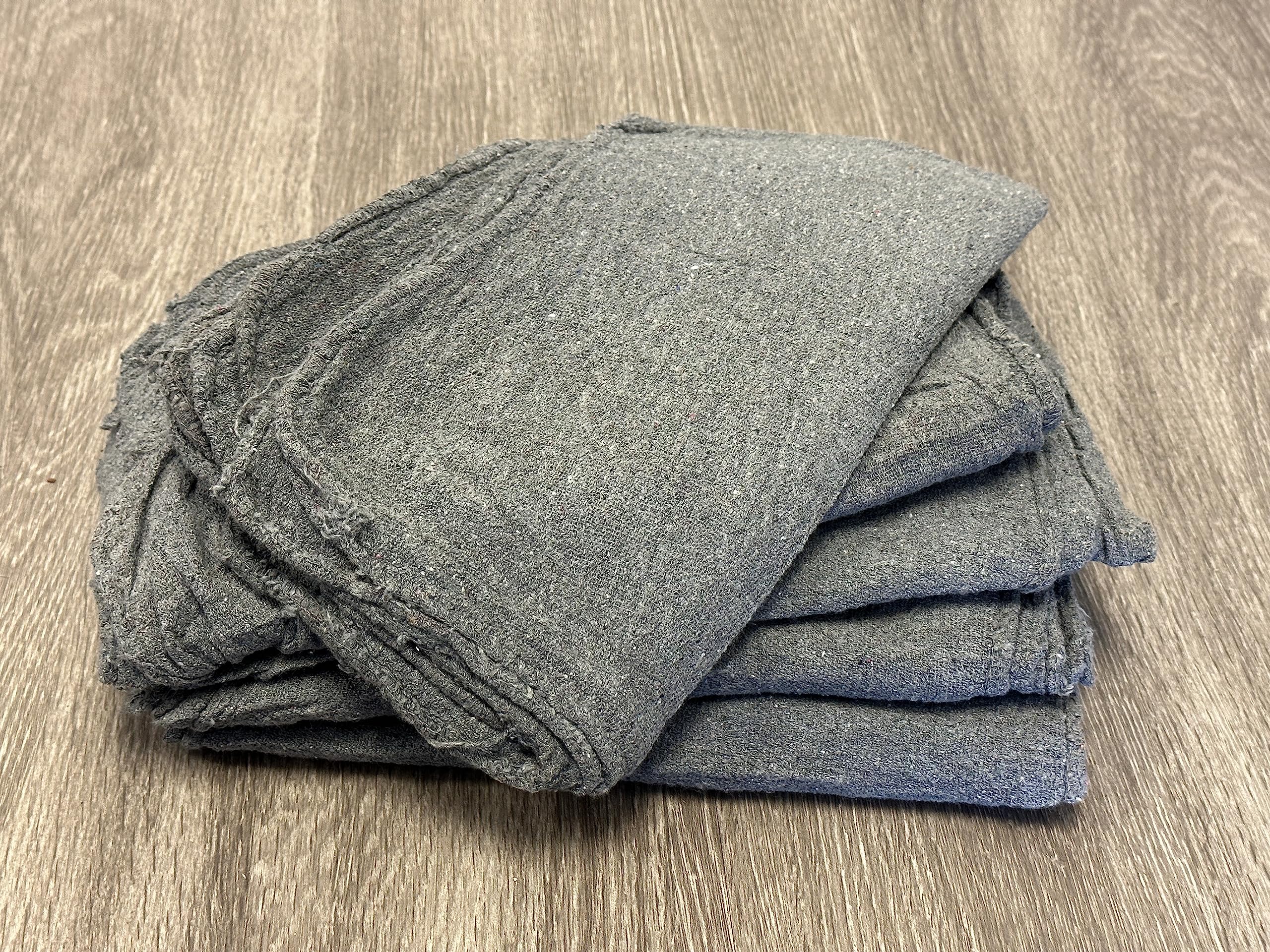 500 Premium Grey Shop Towels - Heavy Duty Mechanics Rags for Oil Changes, Automotive & Workshop Use - Industrial Grade B Cleaning Cloths for Garage, DIY & Professional Applications