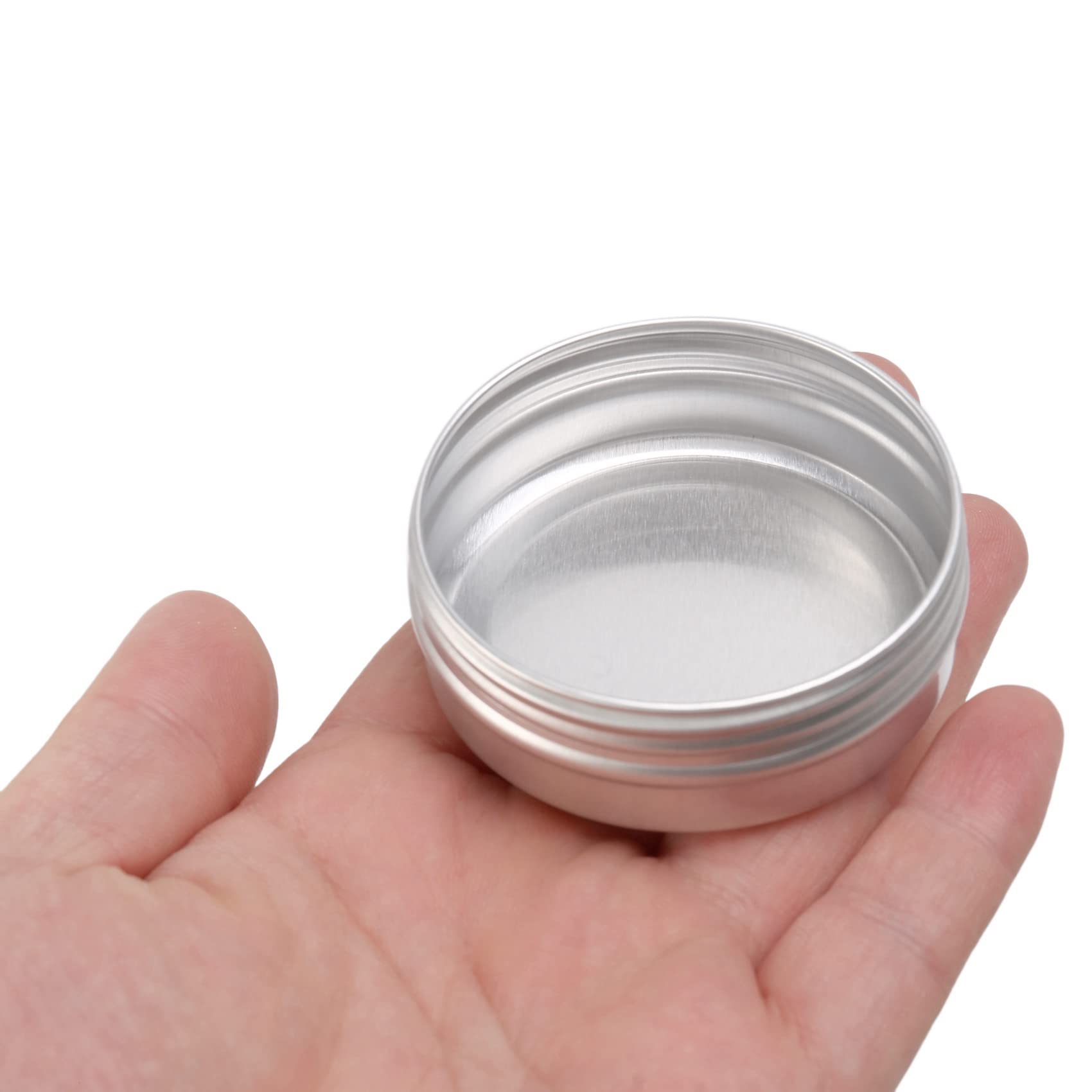 Viupolsor 36-Pack 50ml Empty Cosmetic Jars - Small Makeup Pots & Candle Tins for DIY Beauty, Skincare, Wax Melts - Perfect for Travel & Home Organization