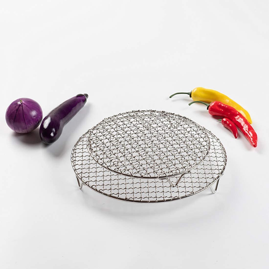 304 Stainless Steel Cooling Rack for Baking - 7 Inch Round, Heat Resistant & Rust Proof - Perfect for Cookies, Cakes, Bread Cooling & Roasting Racks