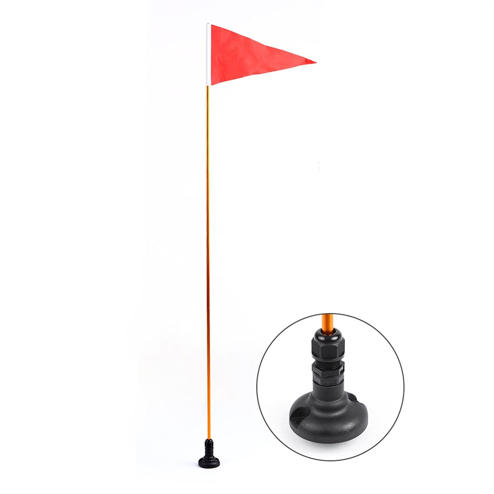 47 Inch Kayak Safety Flag Mount Kit - DIY Marine Canoe & Fishing Boat Accessories for Kayak, Yacht, Dinghy (Multiple Colors) | Perfect for Water Sports, Fishing Trips & Boating Safety
