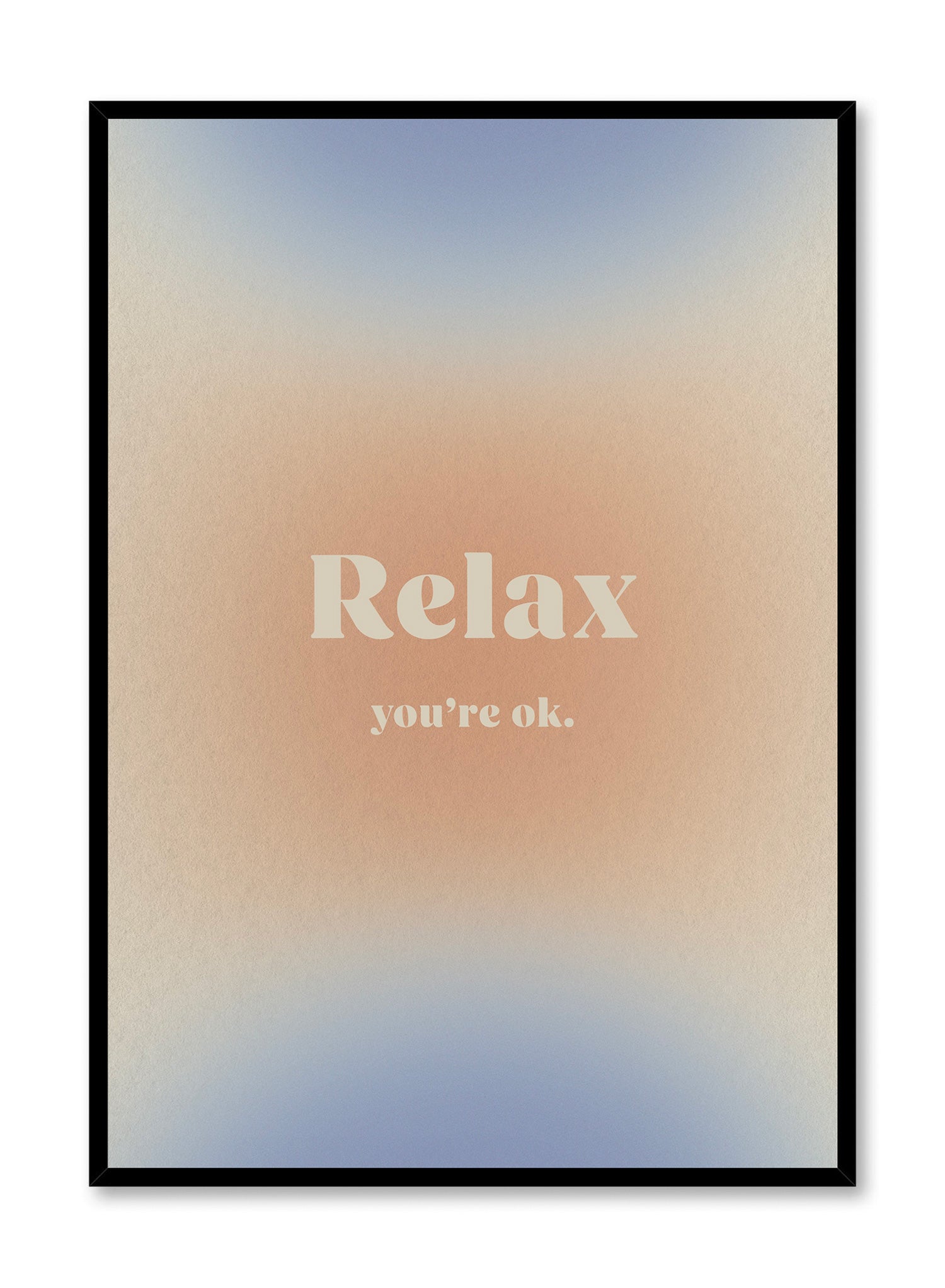 Relaxing Wall Art Poster - Calming Decor for Bedroom, Living Room & Office - Perfect for Stress Relief & Home Decoration