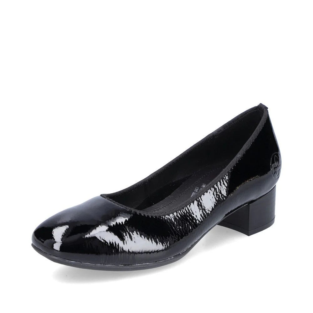 Rieker 49260 Women's Black Comfort Shoes - Stylish & Lightweight for Work, Walking & Everyday Wear