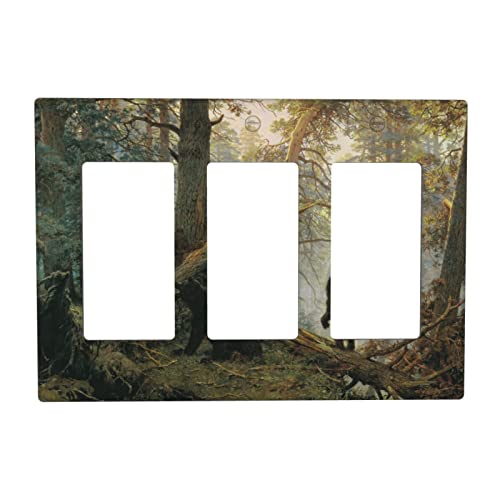 Bears Forest Triple Rocker Wall Plate