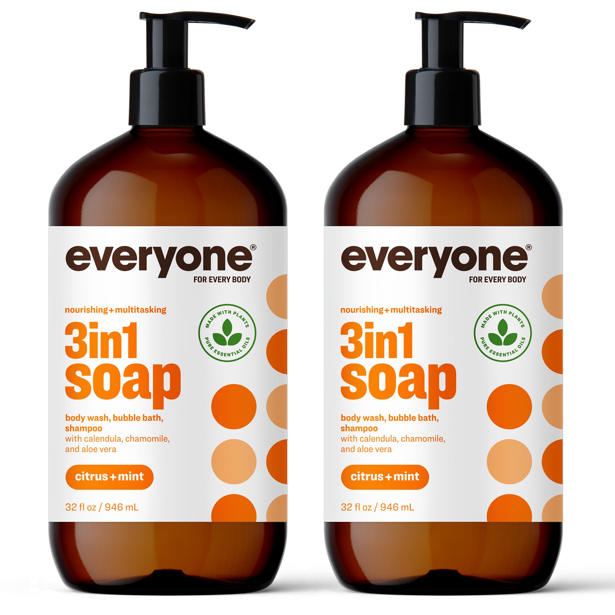 Everyone Liquid Hand Soap Refill, 1 Gallon (128 oz) - Lavender Coconut & Citrus Mint Scent, Plant-Based Cleanser with Pure Essential Oils | 3-in-1 Multipurpose Soap for Hand Wash, Body Wash, Bubble Bath & Shampoo | Eco-Friendly for Home, Kitchen, Bathroom & Office Use
