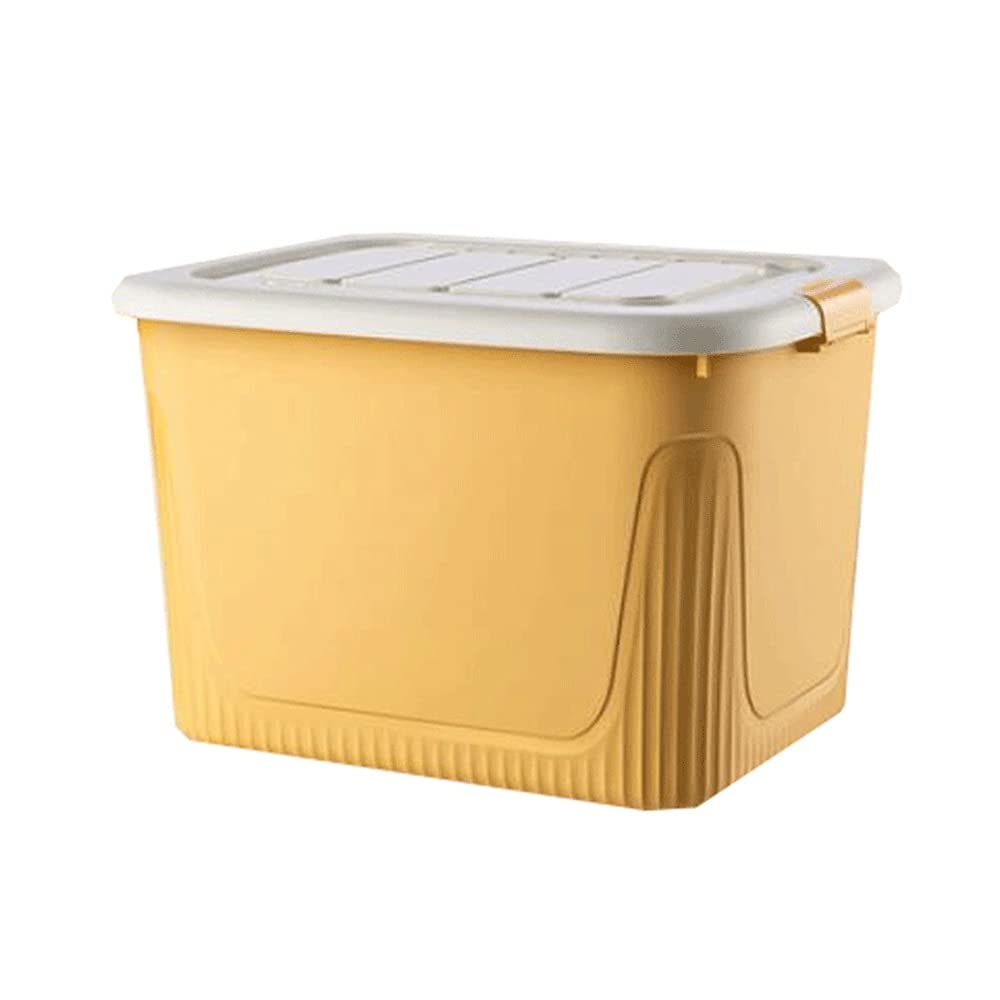 WOCOYO Large Capacity Storage Box with Wheels - Thickened Plastic Organizer for Clothes, Household Items, Moving & Car Storage | Perfect for Home, Office & Travel Organization