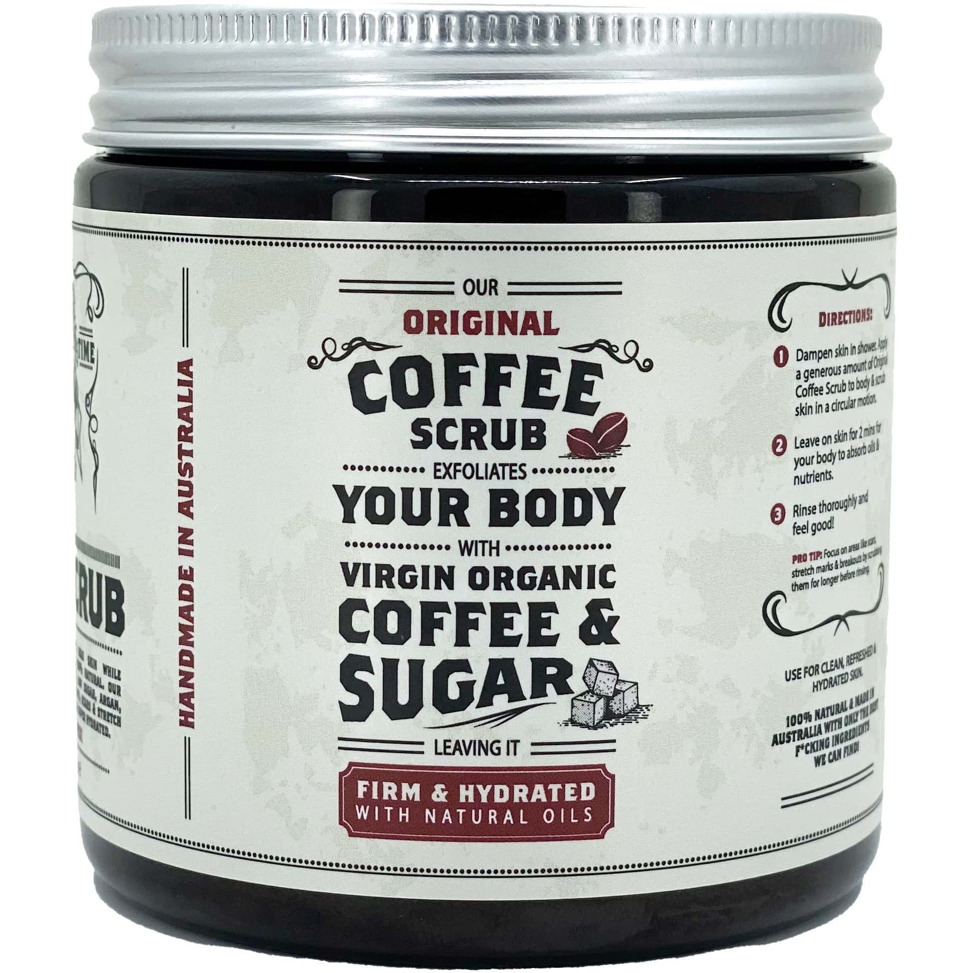 Organic Coffee Body Scrub Exfoliator 3-Pack Set - Natural Skincare for Cellulite & Stretch Marks | Perfect for Spa Day, Post-Workout Recovery & Dry Skin Treatment