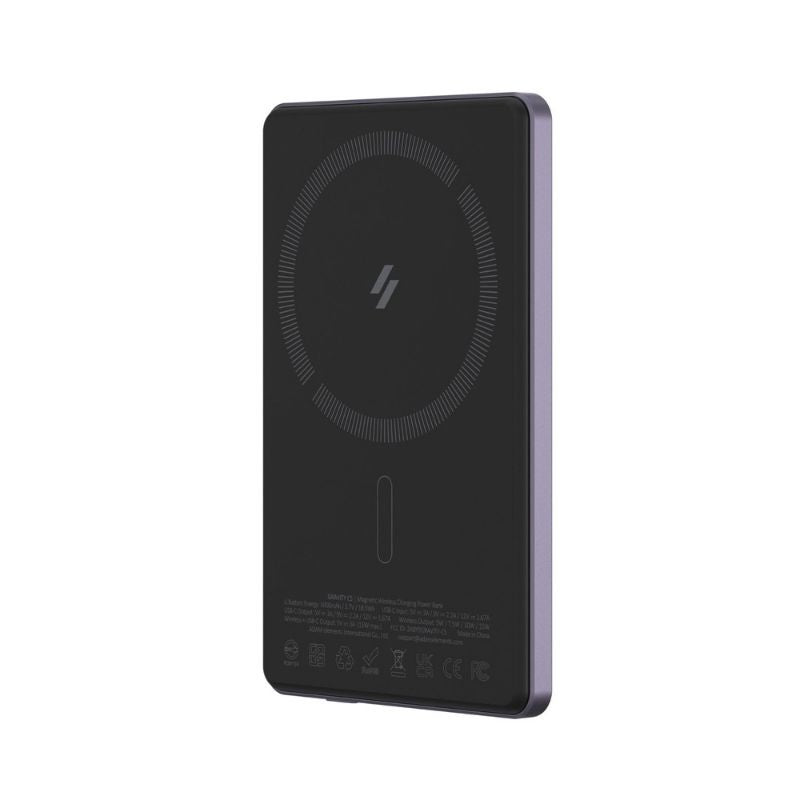 Adam Elements CS5 5000mAh Portable Power Bank - Fast Charging External Battery Pack for iPhone, Android, Samsung - Perfect for Travel, Camping & Emergency Backup