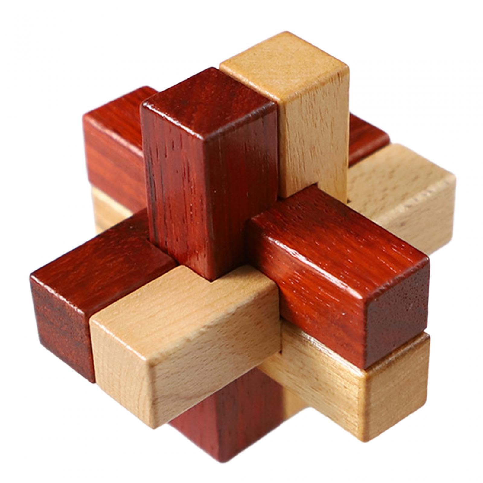 Enakshi Wooden Brain Teaser Puzzle Toy - Fun Family Game for Kids & Adults | Perfect Birthday & Christmas Gift | Educational STEM Toy for Problem Solving & Logic Skills | Great for Parties, Travel & Indoor Activities