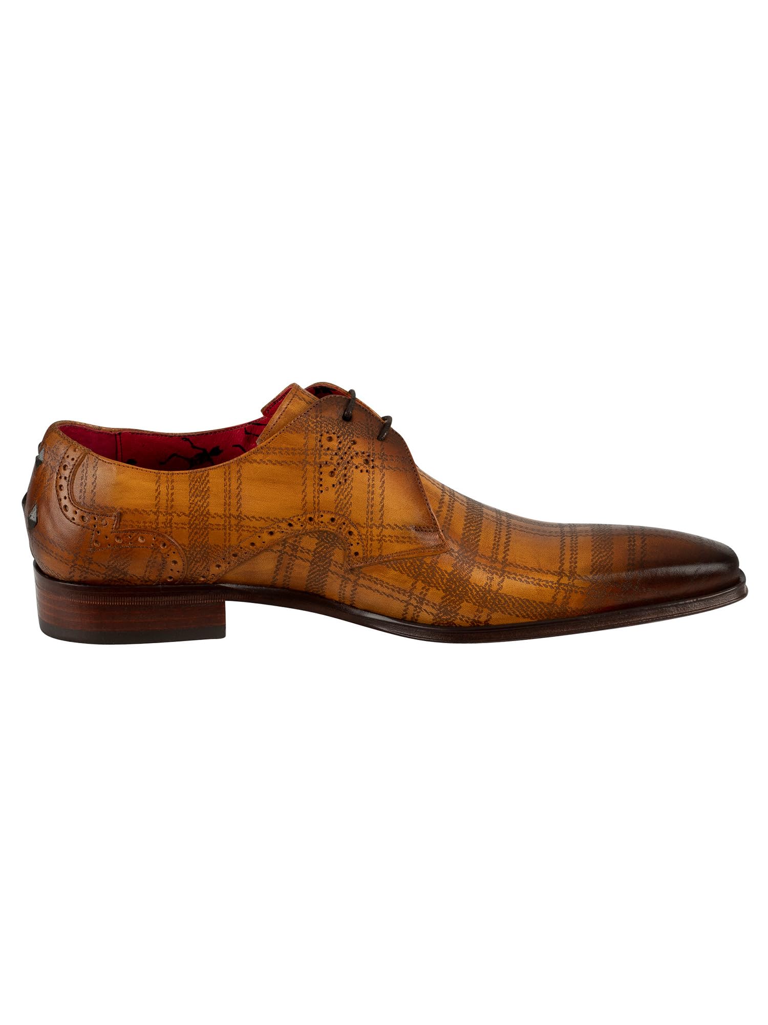 Premium Men's Genuine Leather Dress Shoes - Ambar Scottish Style Formal Oxfords for Business, Wedding & Office Wear
