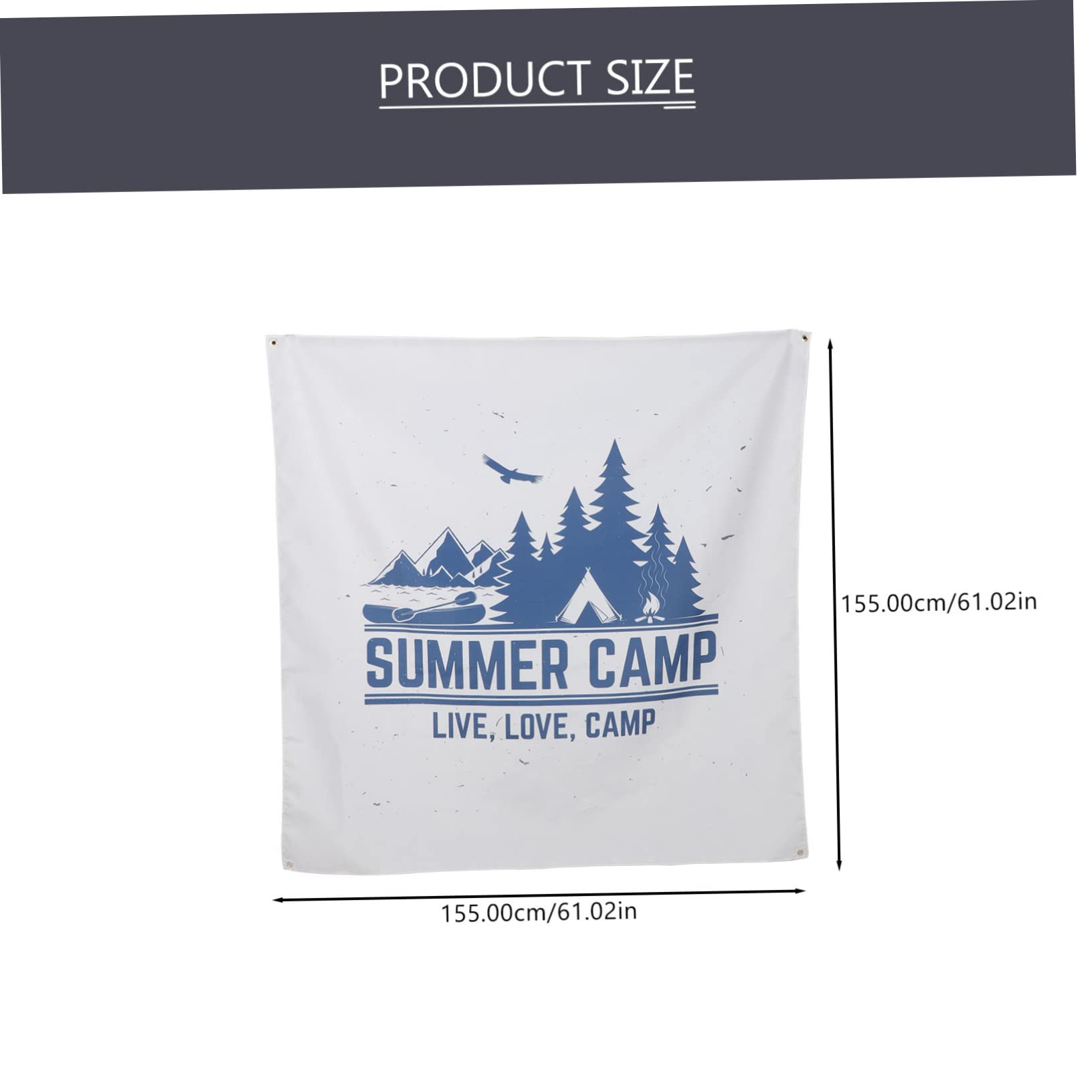 Abaodam 4-Piece 3x5 FT Custom Outdoor Camping Flags - Durable Party Decorations for Camping, Backyard, Field & Tailgating Events