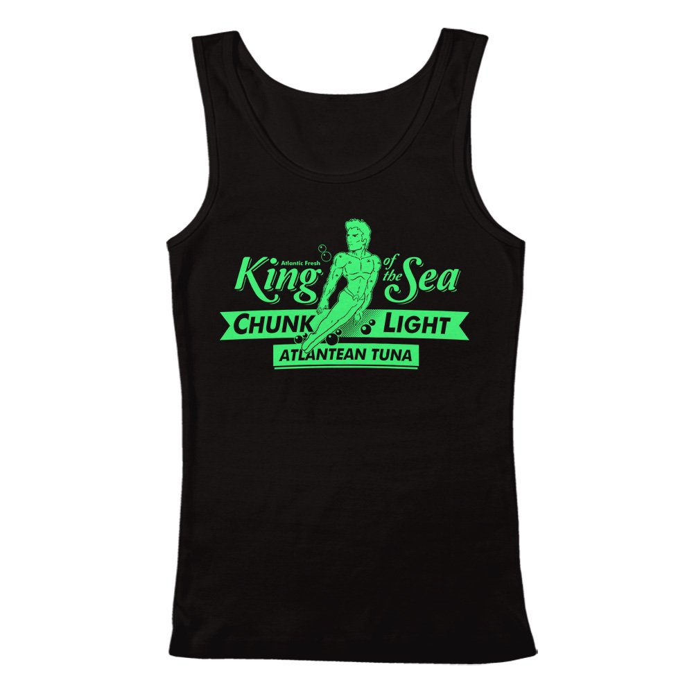 Aquaman Inspired King of The Sea Atlantean Tuna Men's Tank Top - Superhero Graphic Tee for Comic Fans, Beachwear & Casual Summer Outfits