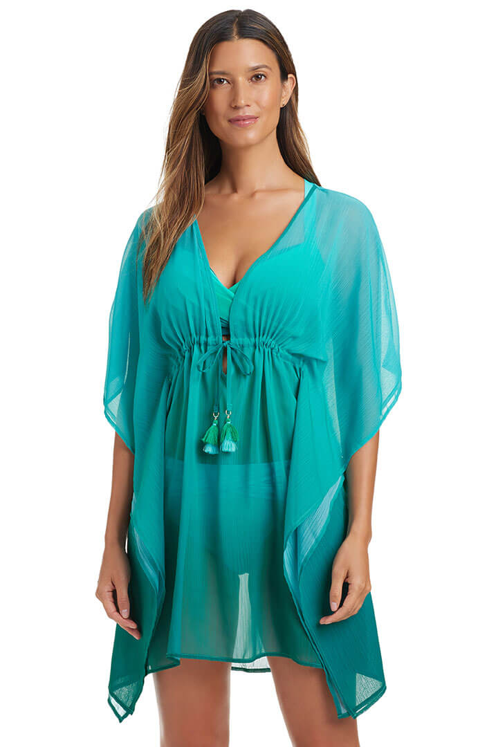 Beat The Heat Chiffon Caftan - Lightweight Summer Beach Cover Up Dress for Women | Perfect for Poolside, Vacation & Boho Fashion