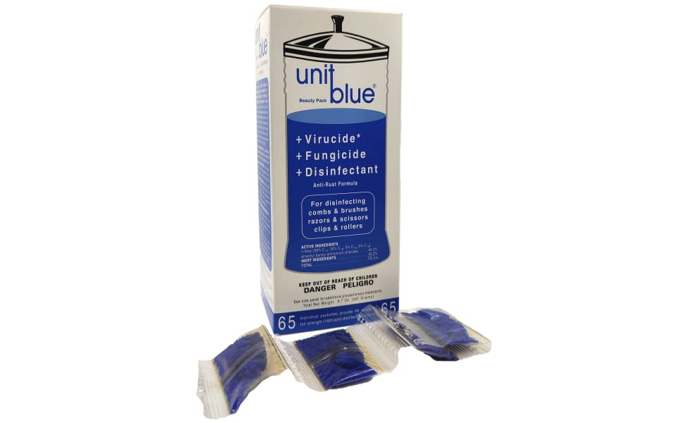 **Blue Barber Concentrate Disinfectant – Virucide, Fungicide & Anti-Rust Sterilizer for Barber Tools, Scissors, Razors & Salon Supplies (12-Pack) – Ideal for Barber Shops, Salons & Home Grooming**