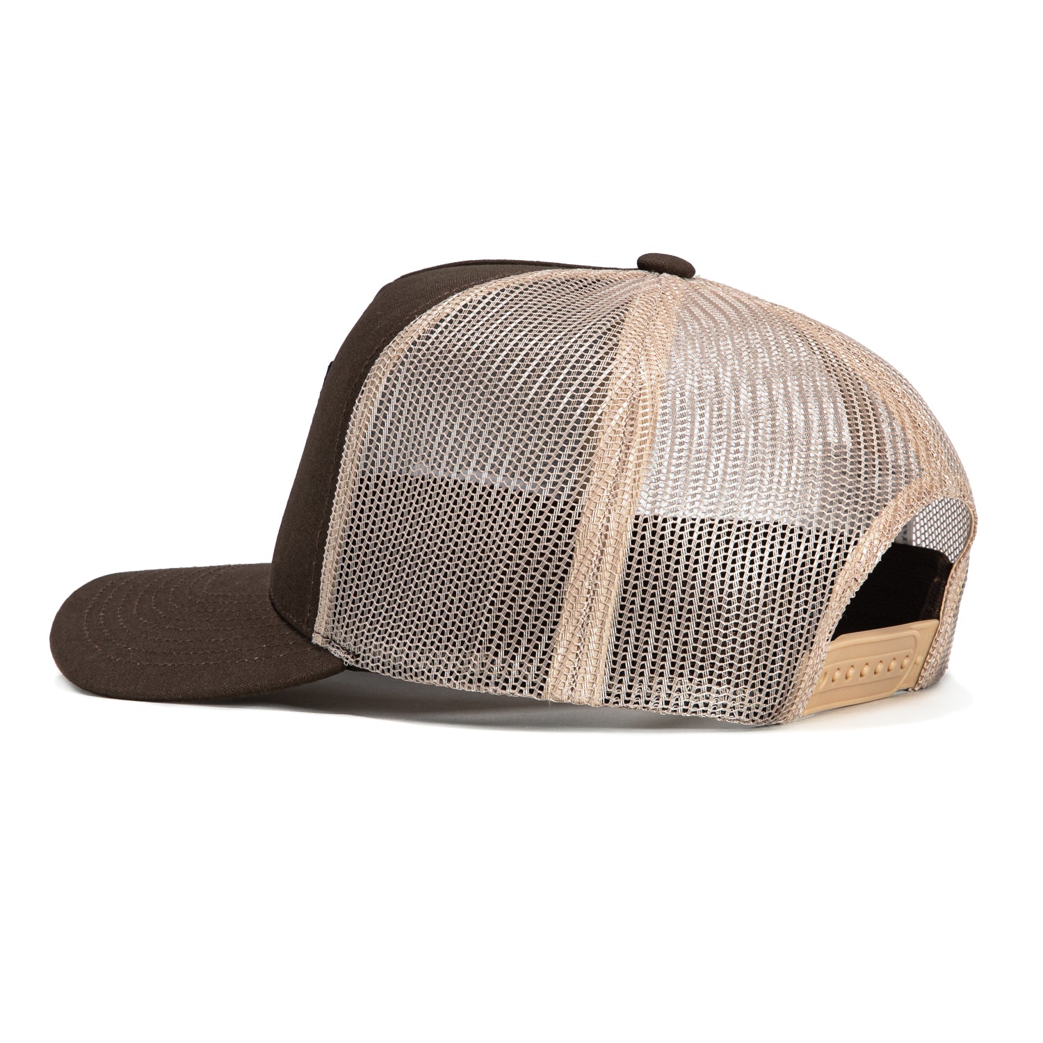 Brixton Alpha Block Mesh Snapback Trucker Hat - Brown | Adjustable Baseball Cap for Men & Women | Perfect for Outdoor Sports, Casual Wear & Street Fashion