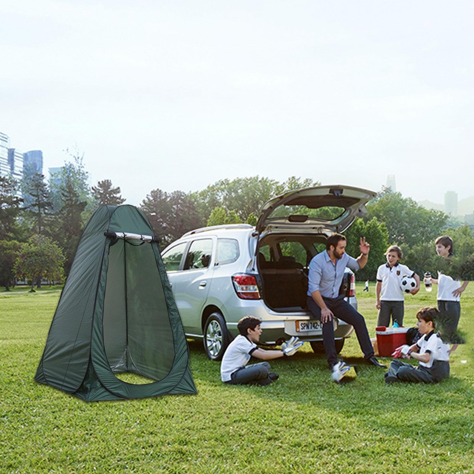Decorhome Pop-Up Privacy Shower Tent - 47.24 Inch Portable & Foldable Changing Room for Camping, Hiking, Beach - Lightweight Outdoor Dressing Shelter with Rain Protection - Perfect for Camping Trips, Beach Days & Outdoor Adventures