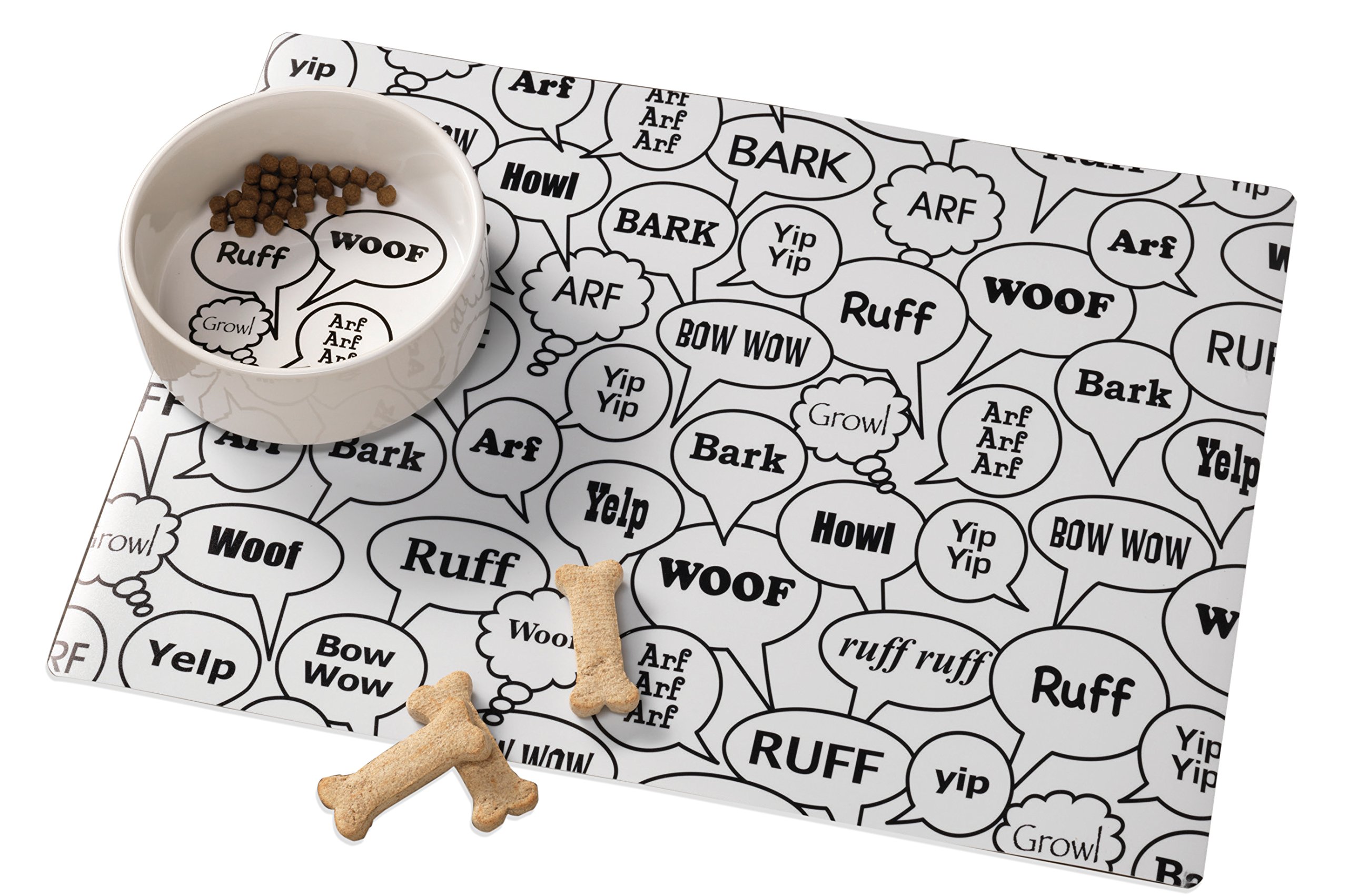 Non-Slip Pet Feeding Mat for Dogs & Cats - Waterproof & Easy to Clean - Perfect for Messy Eaters, Food Bowls & Water Dishes - Ideal for Kitchen, Outdoor & Travel Use