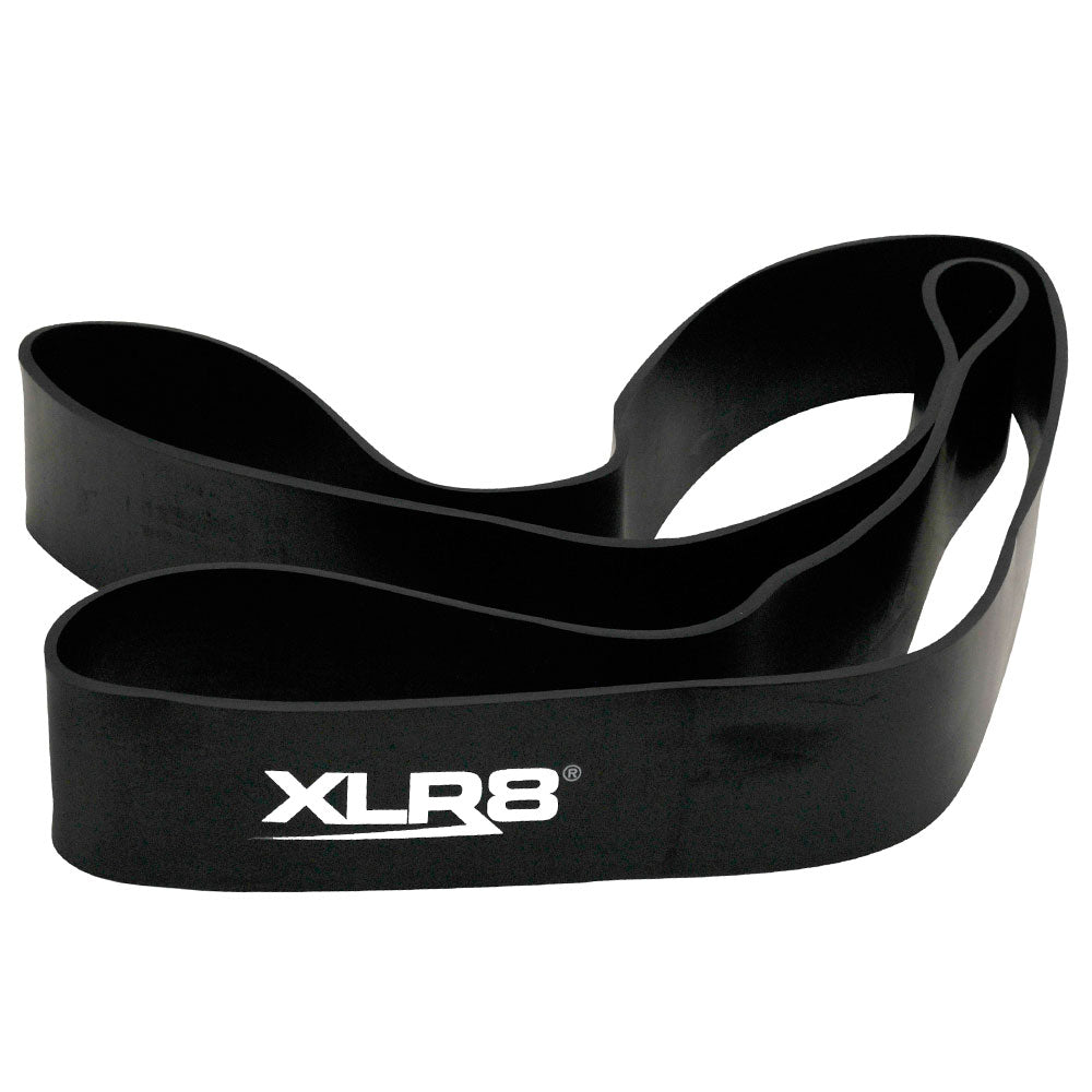 XLR8 Strength Band Level 5 - Heavy Resistance Exercise Band (6.30cm Width, Black) for CrossFit, Powerlifting & Home Workouts