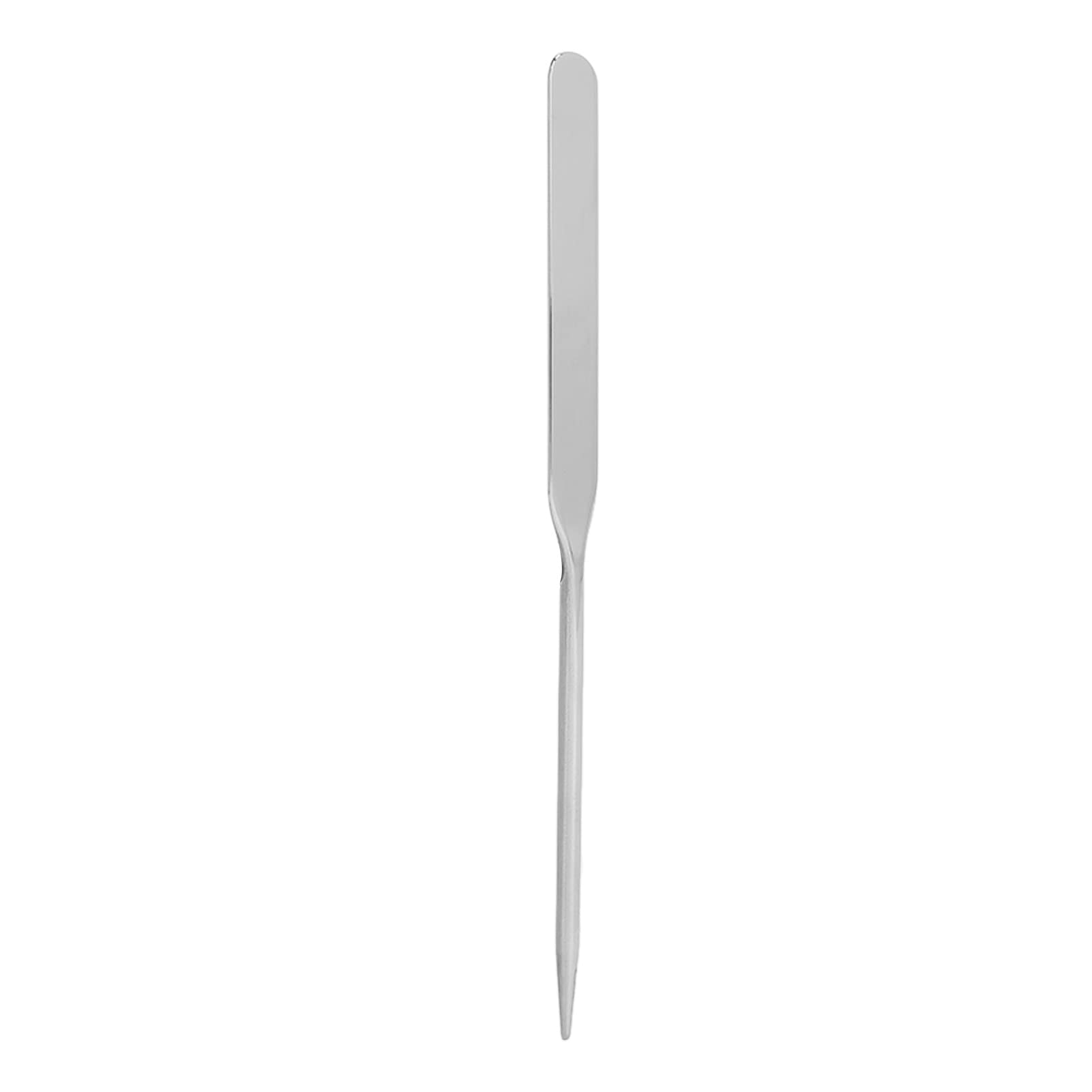 Professional Stainless Steel Makeup Spatula - Beauty Foundation & Nail Art Stirring Tool for Makeup Artists | Perfect for Liquid Cosmetics, Cream Blending & Small Container Scooping