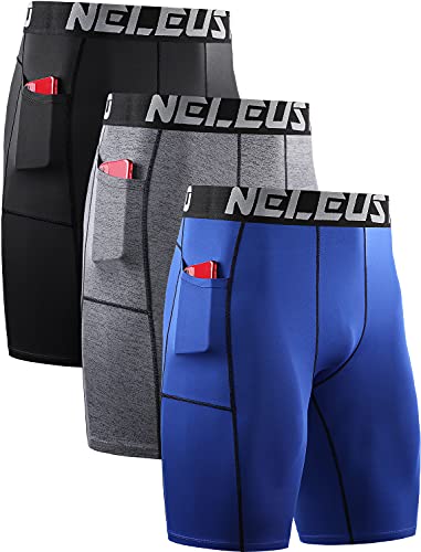 6087 Black/Grey/Blue,3 Pack