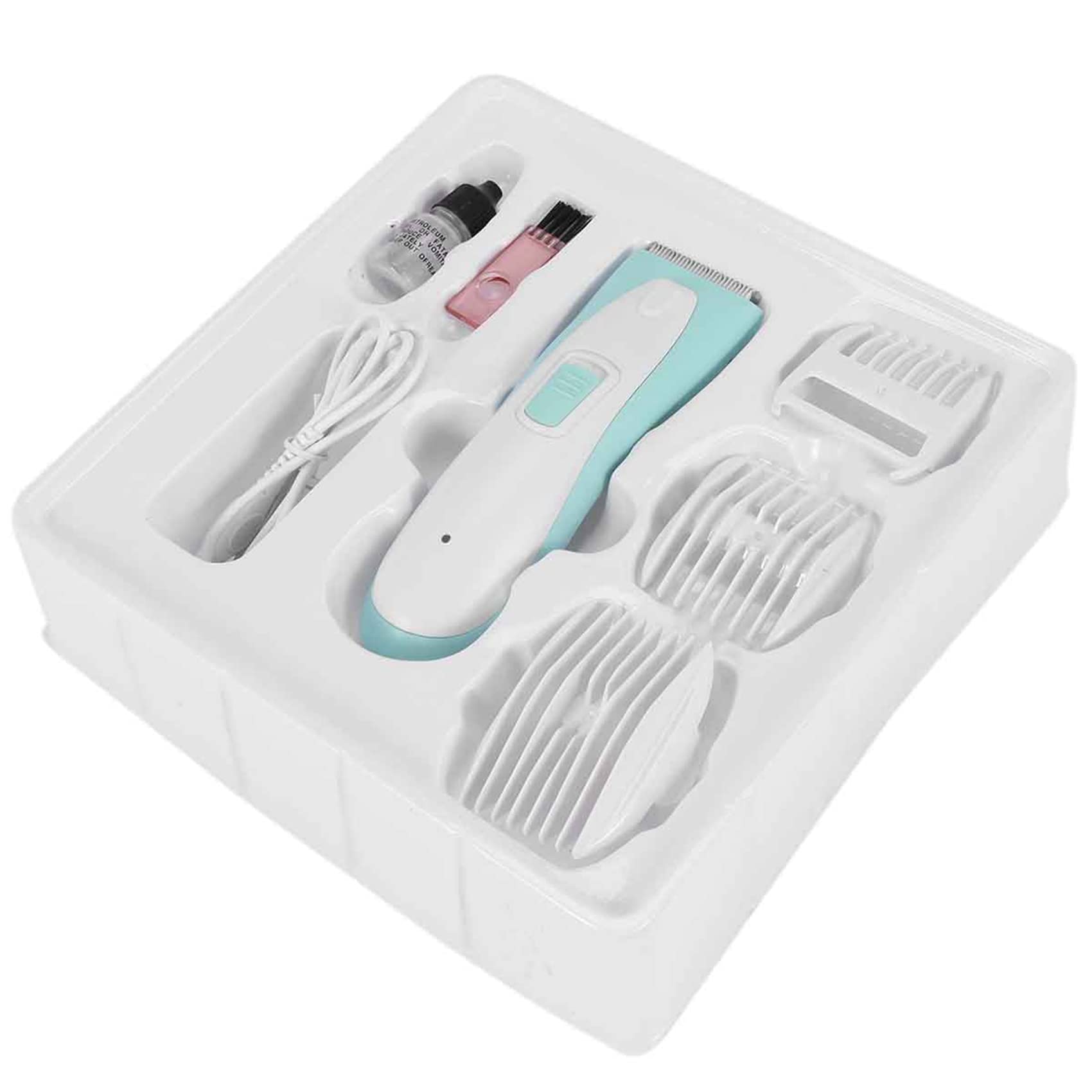 Qutsvosh Rechargeable Baby Hair Clipper - Professional Cordless Electric Hair Trimmer for Kids & Adults - Home Haircut Machine for Smooth & Safe Trimming - Perfect for Family Grooming & DIY Haircuts at Home
