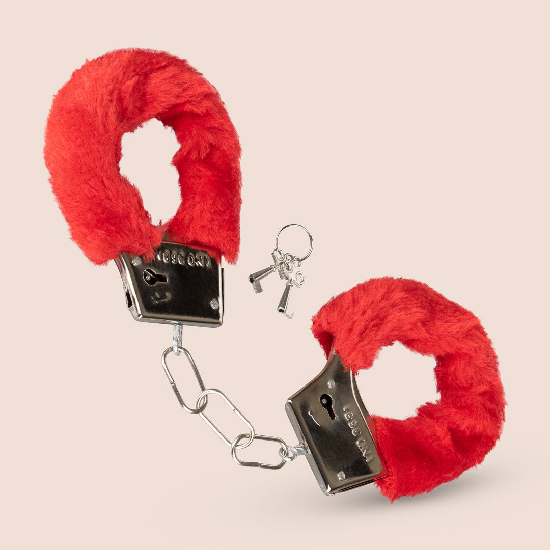 Playful Furry Handcuffs - Soft Fluffy Cuffs for Couples, Roleplay, and Fun - Perfect for Valentine's Day, Bachelorette Parties, and Spicing Up Your Relationship